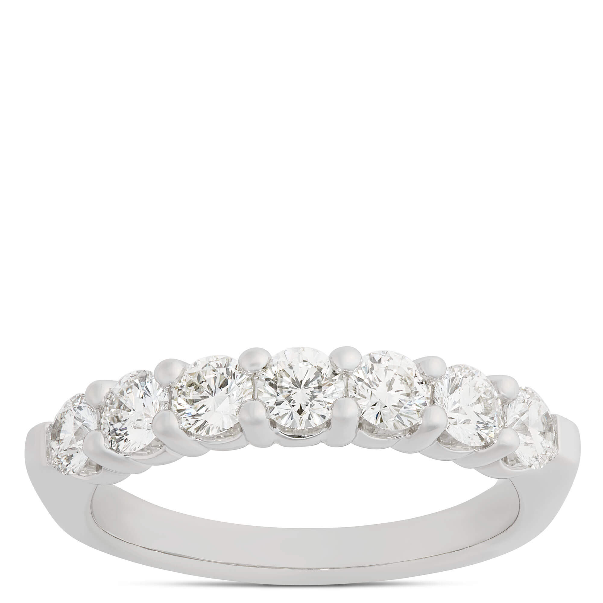 Ben Bridge Signature 7 Stone Diamond Anniversary Band, Platinum