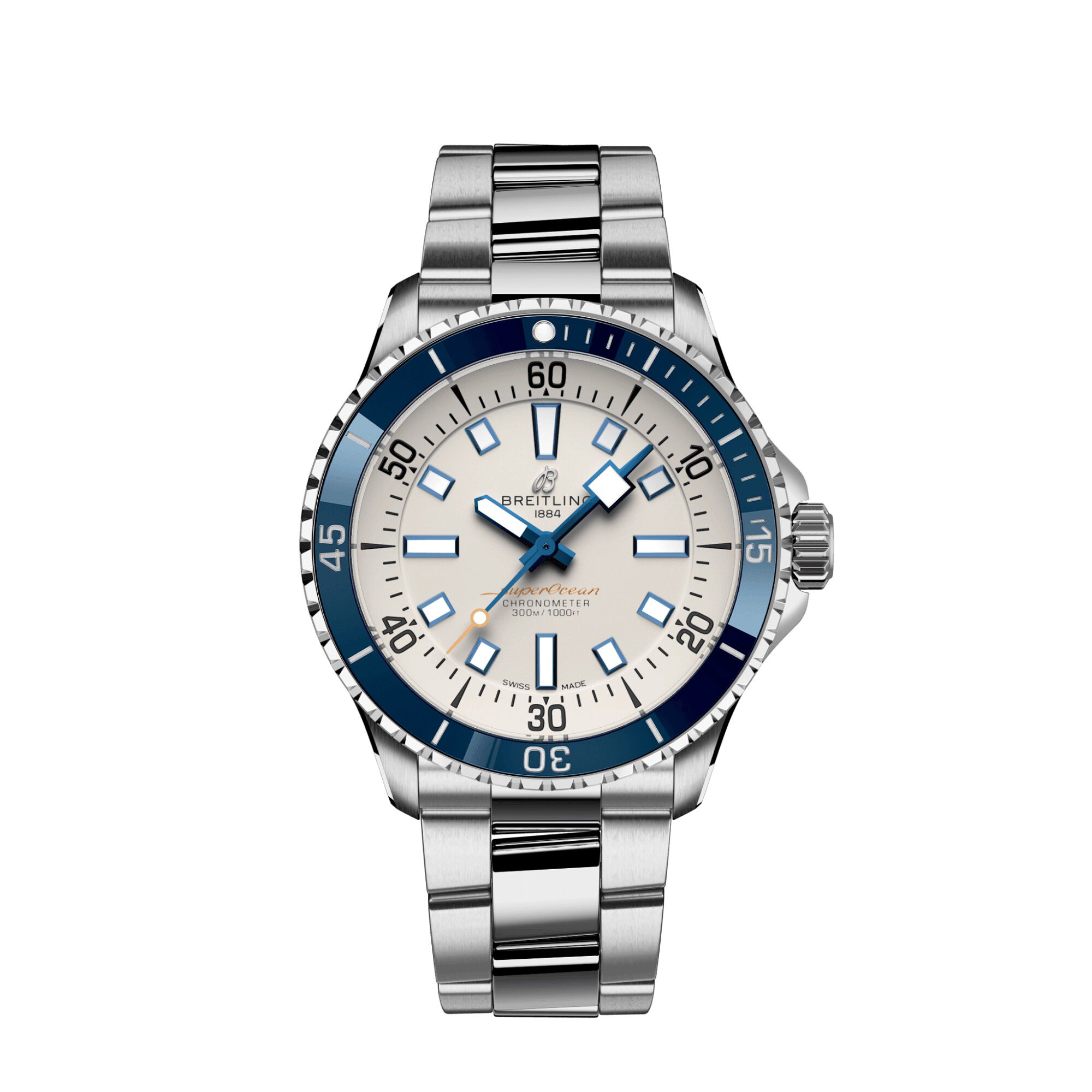 Breitling Superocean Automatic Silver Dial Watch, 42mm