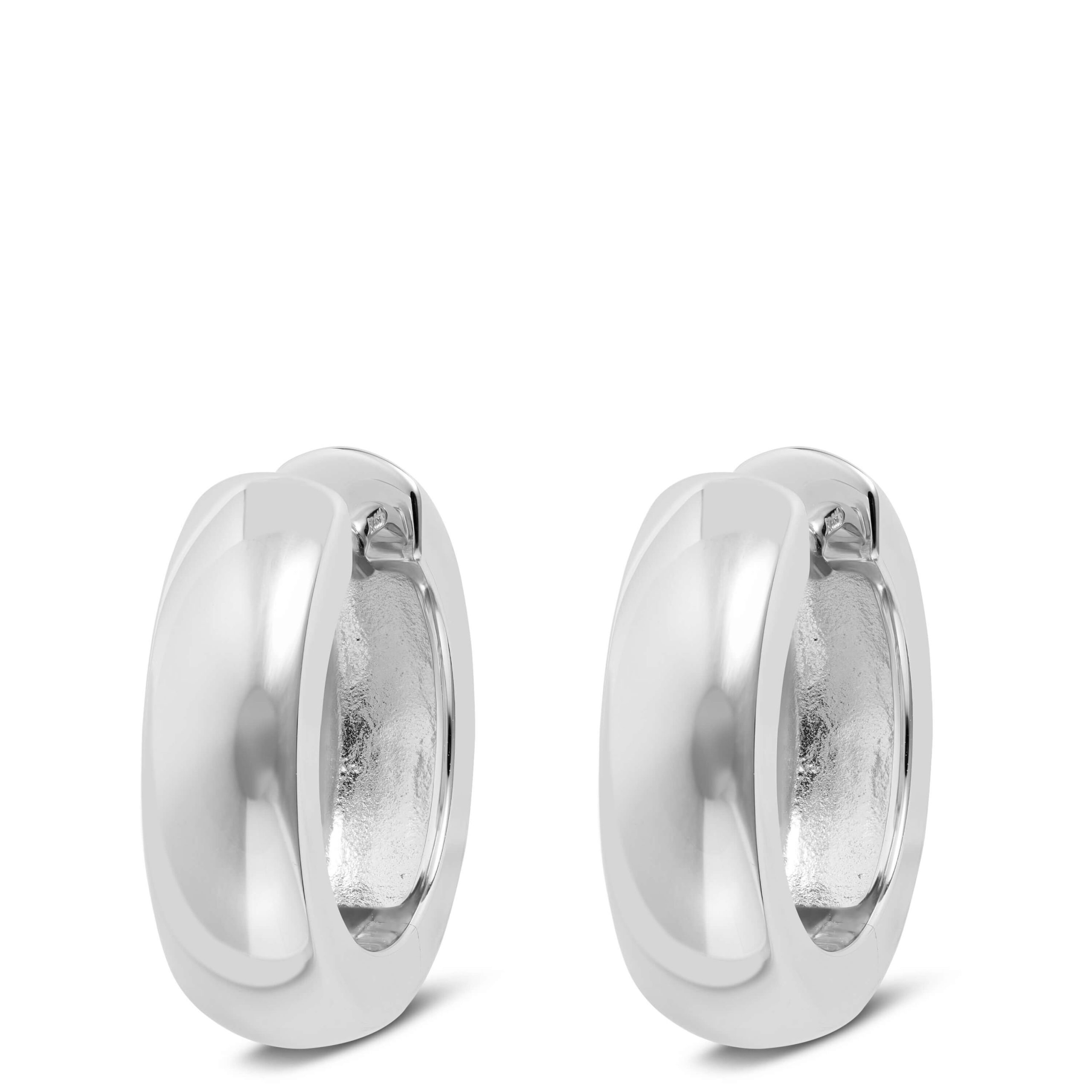 17MM Hoop Earrings in Sterling Silver