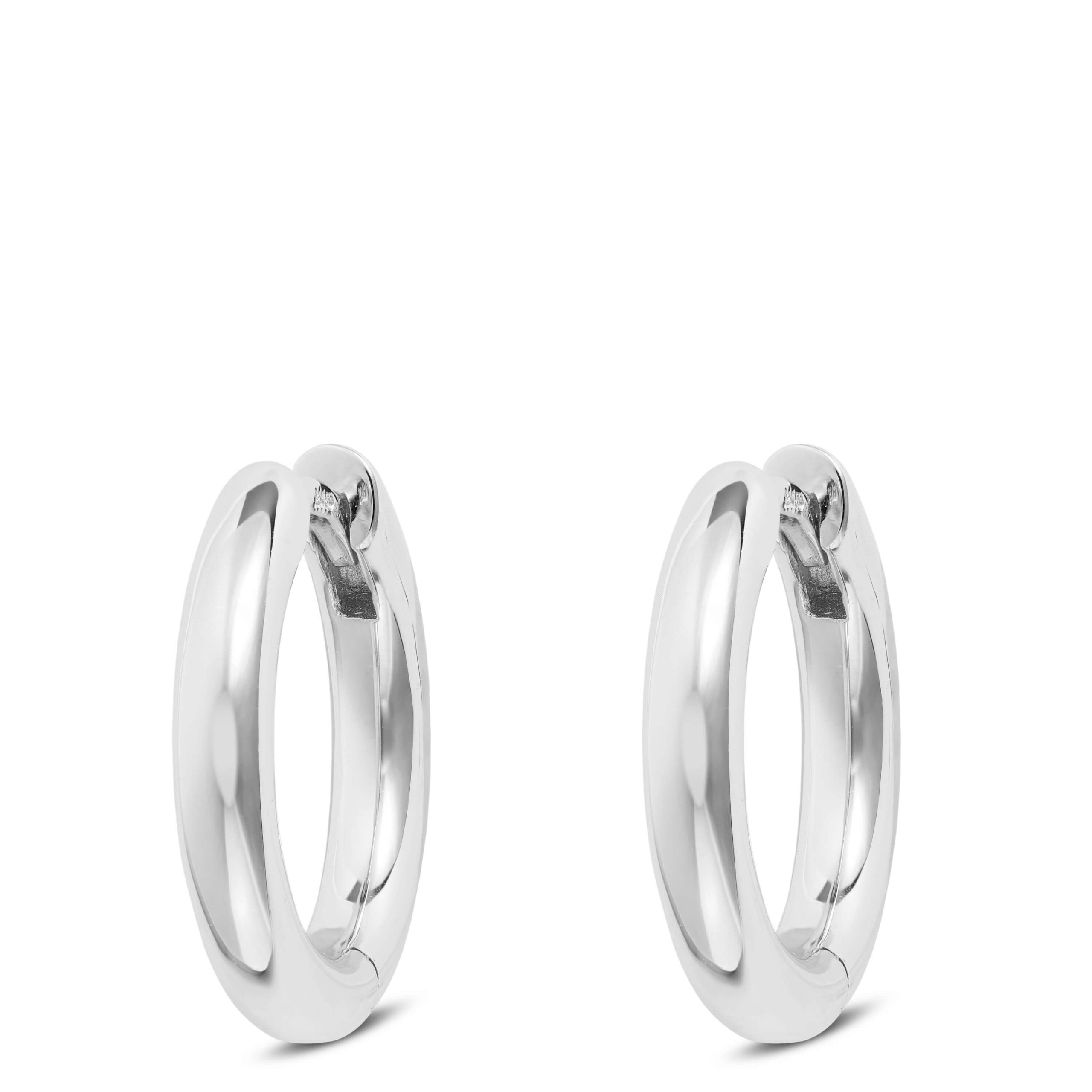 15MM Hoop Earrings in Sterling Silver