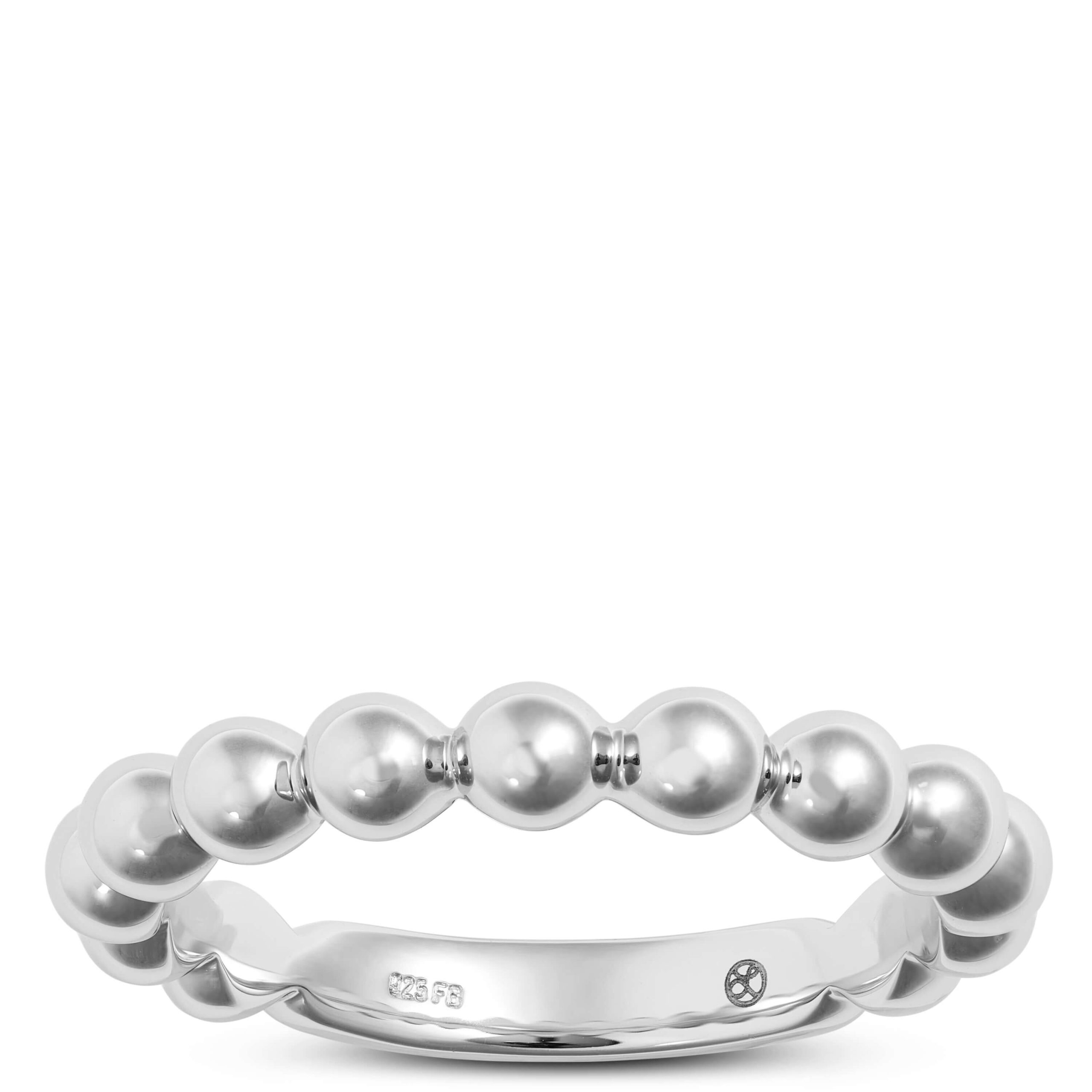 Beaded Band in Sterling Silver