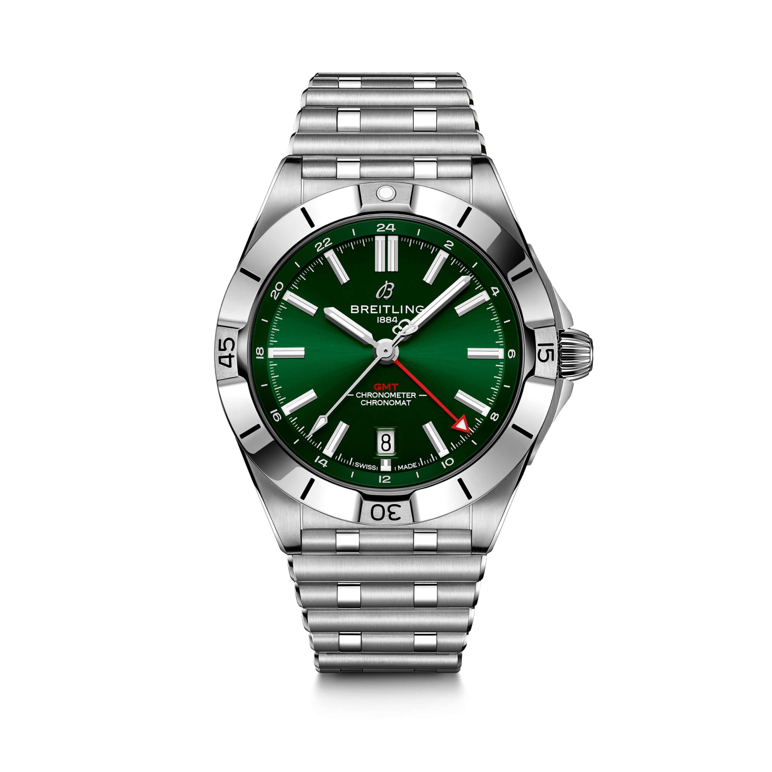 Breitling Chronomat Automatic GMT 40 Green Dial Watch, 40mm