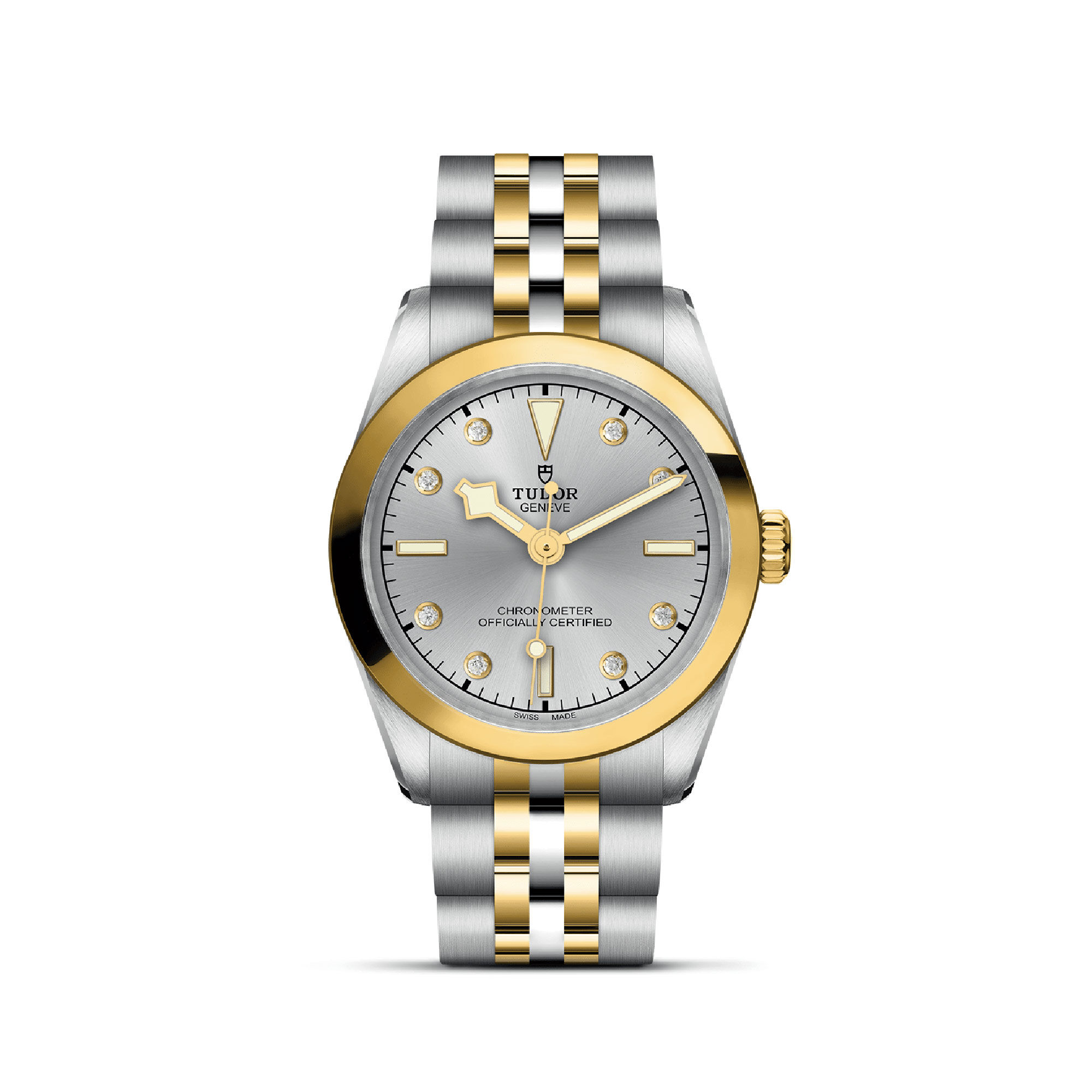 TUDOR Black Bay S&G Silver With Diamond Dial Watch, 31mm