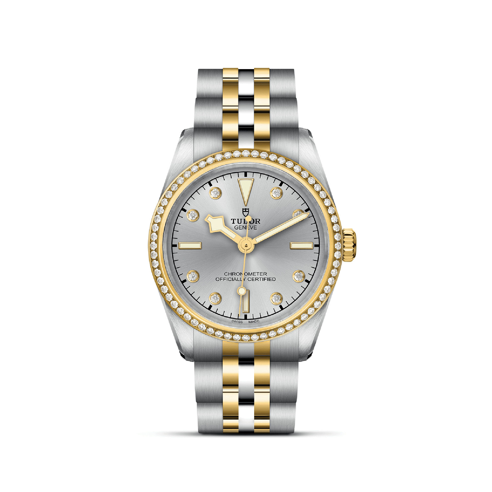 TUDOR Black Bay 31mm S&G Silver With Diamond Dial Watch