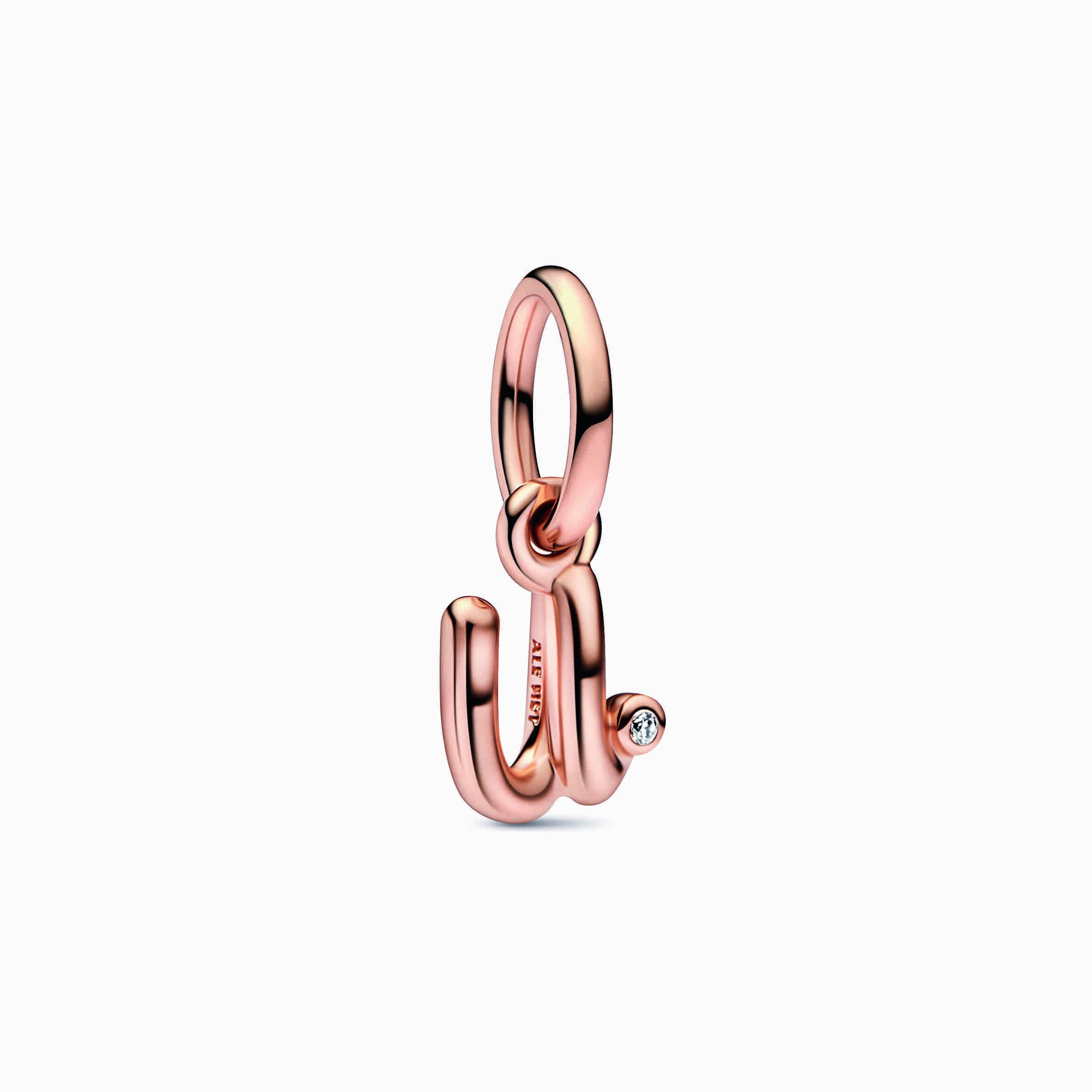 Pandora Letter U Script Alphabet Dangle Charm