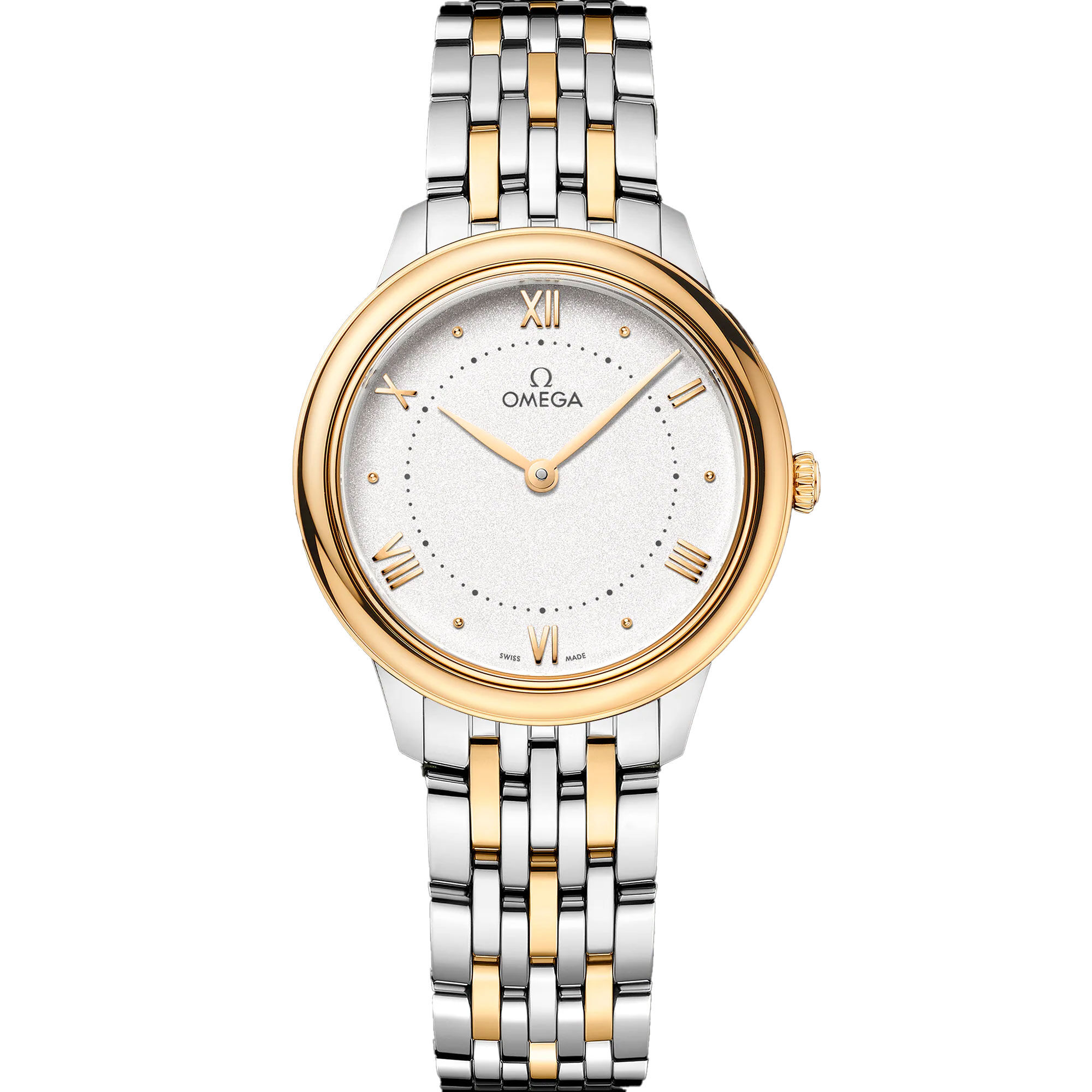 OMEGA Prestige De Ville Steel Silver Dial Watch, 30mm