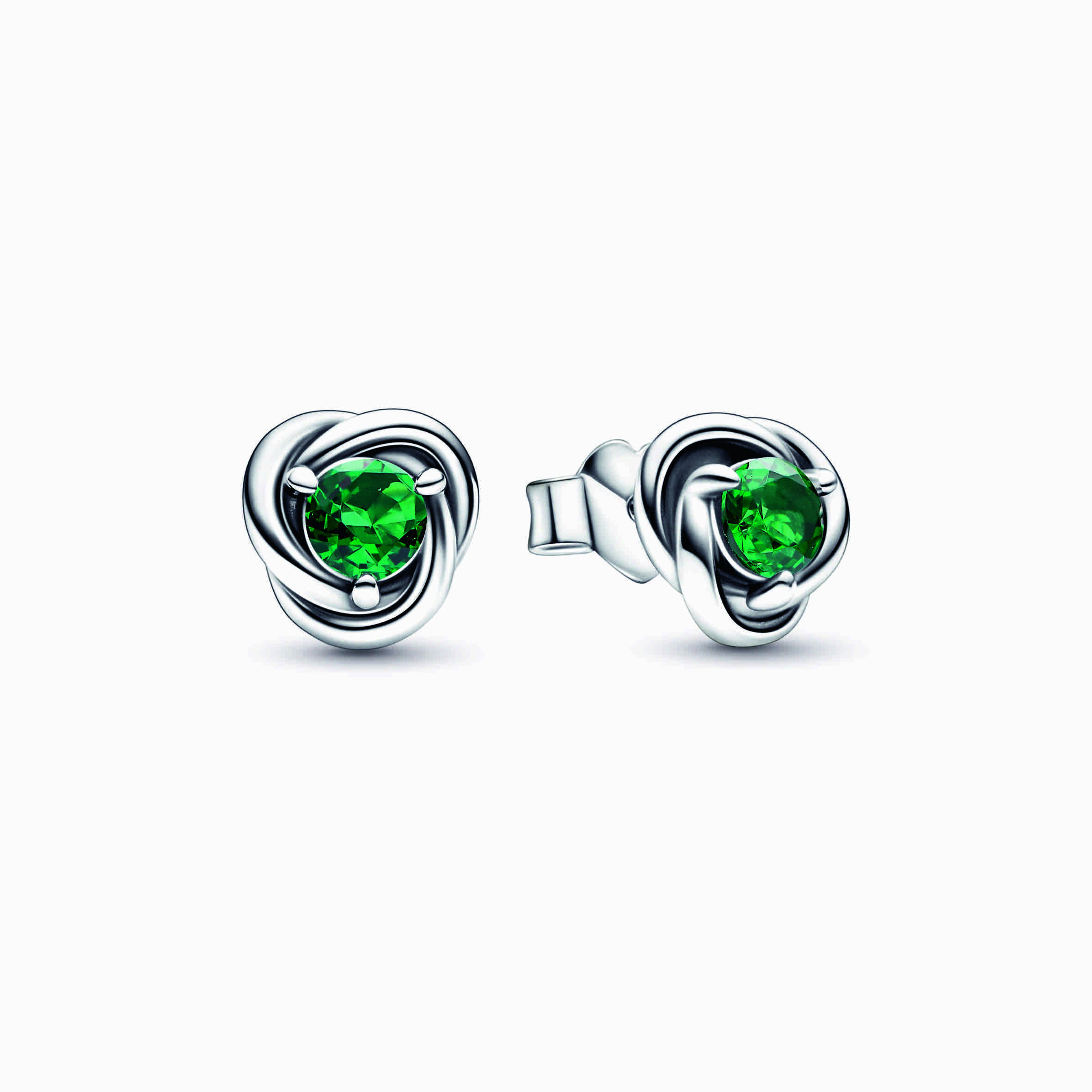 Pandora May Green Eternity Circle Stud Earrings