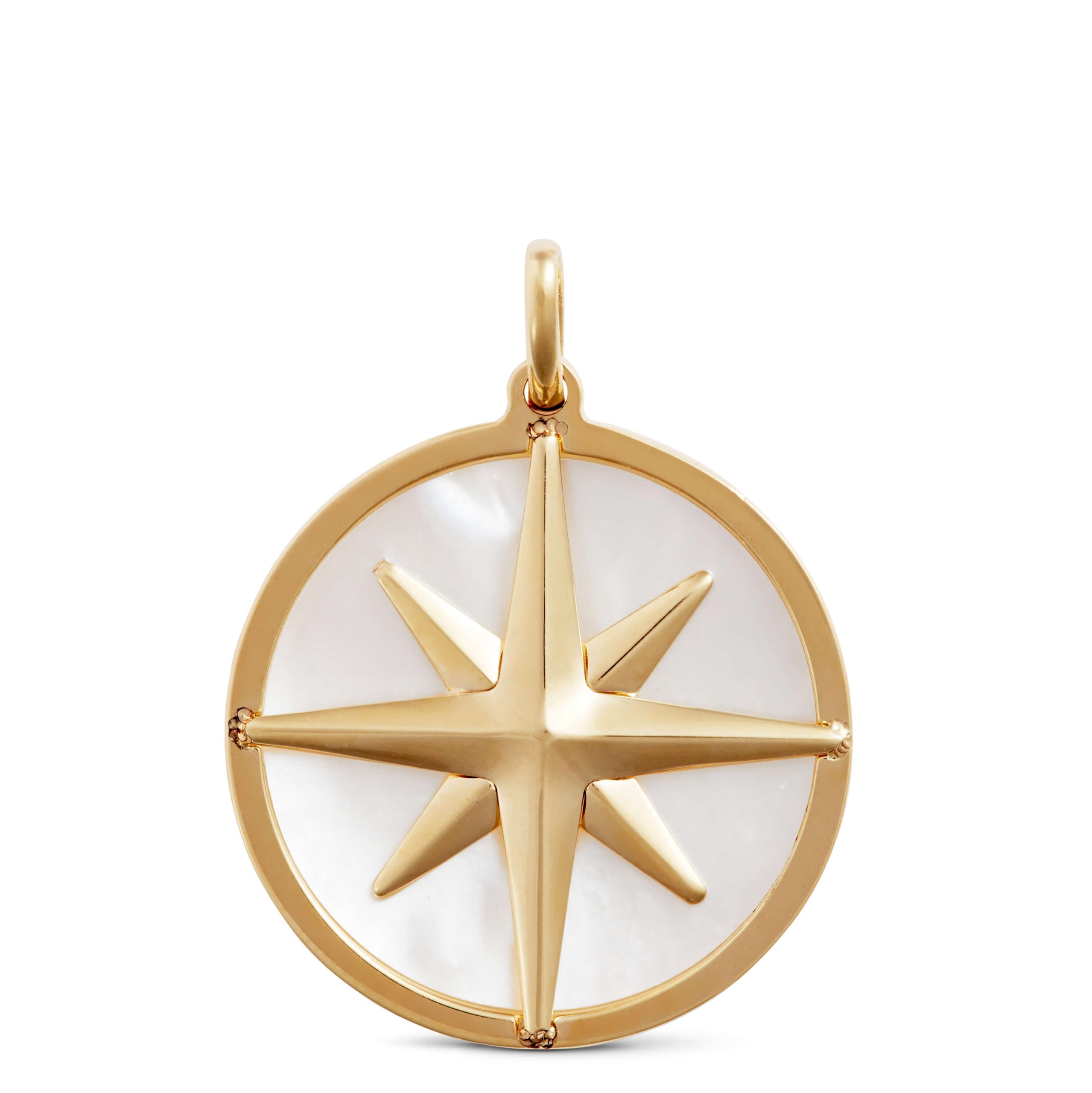 Toscano Mother of Pearl Pendant in 14K Yellow Gold