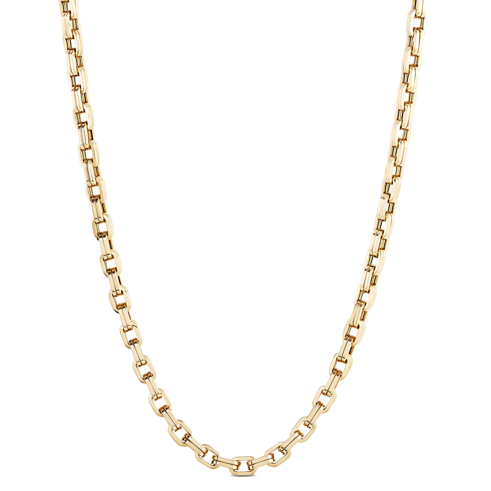 Toscano Double Oval Forzantina Neck Chain, 14K Yellow Gold