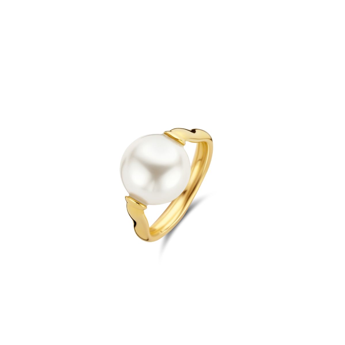 Gold Ring with Pearl