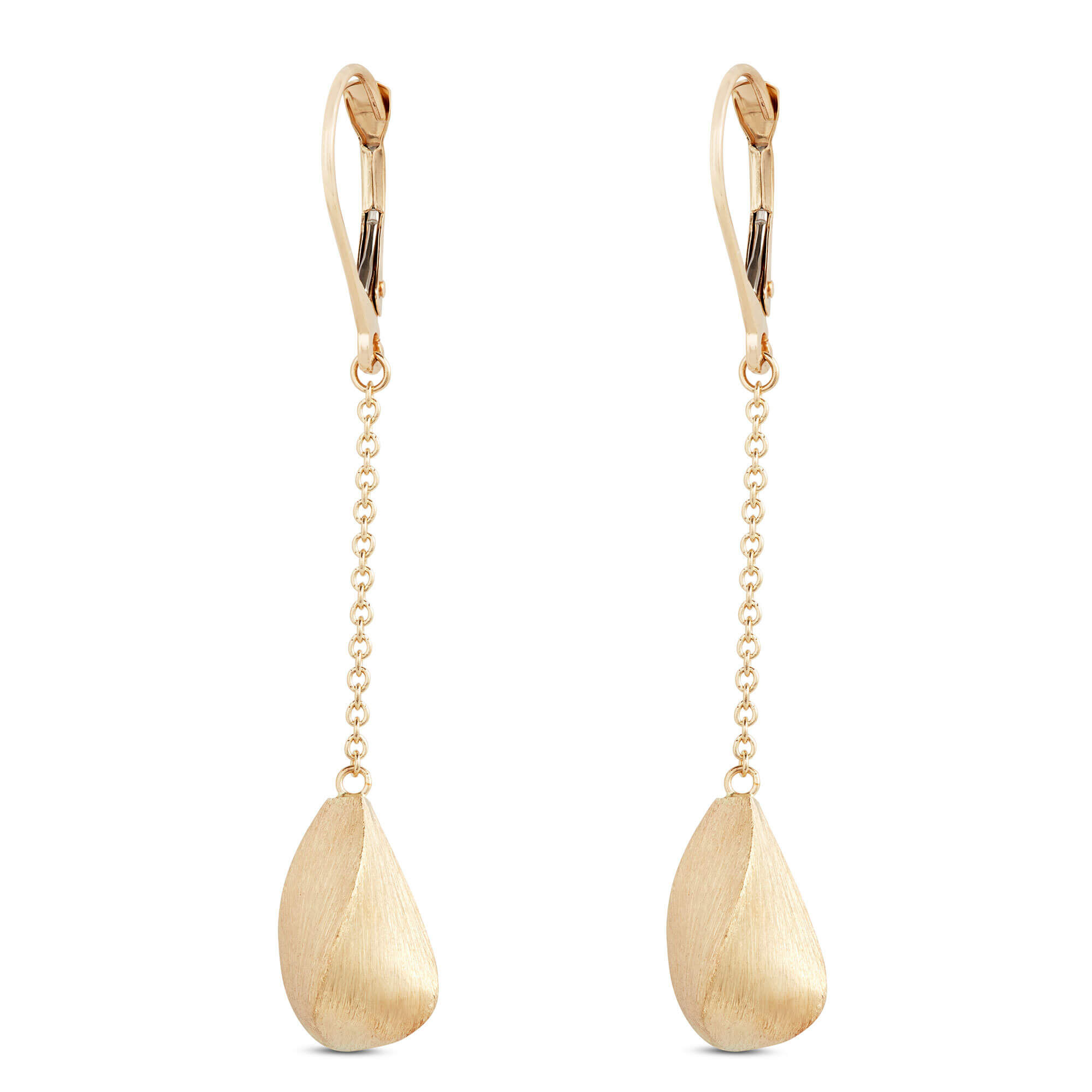 Toscano Large Drop Bead Earrings, 14K Yellow Gold