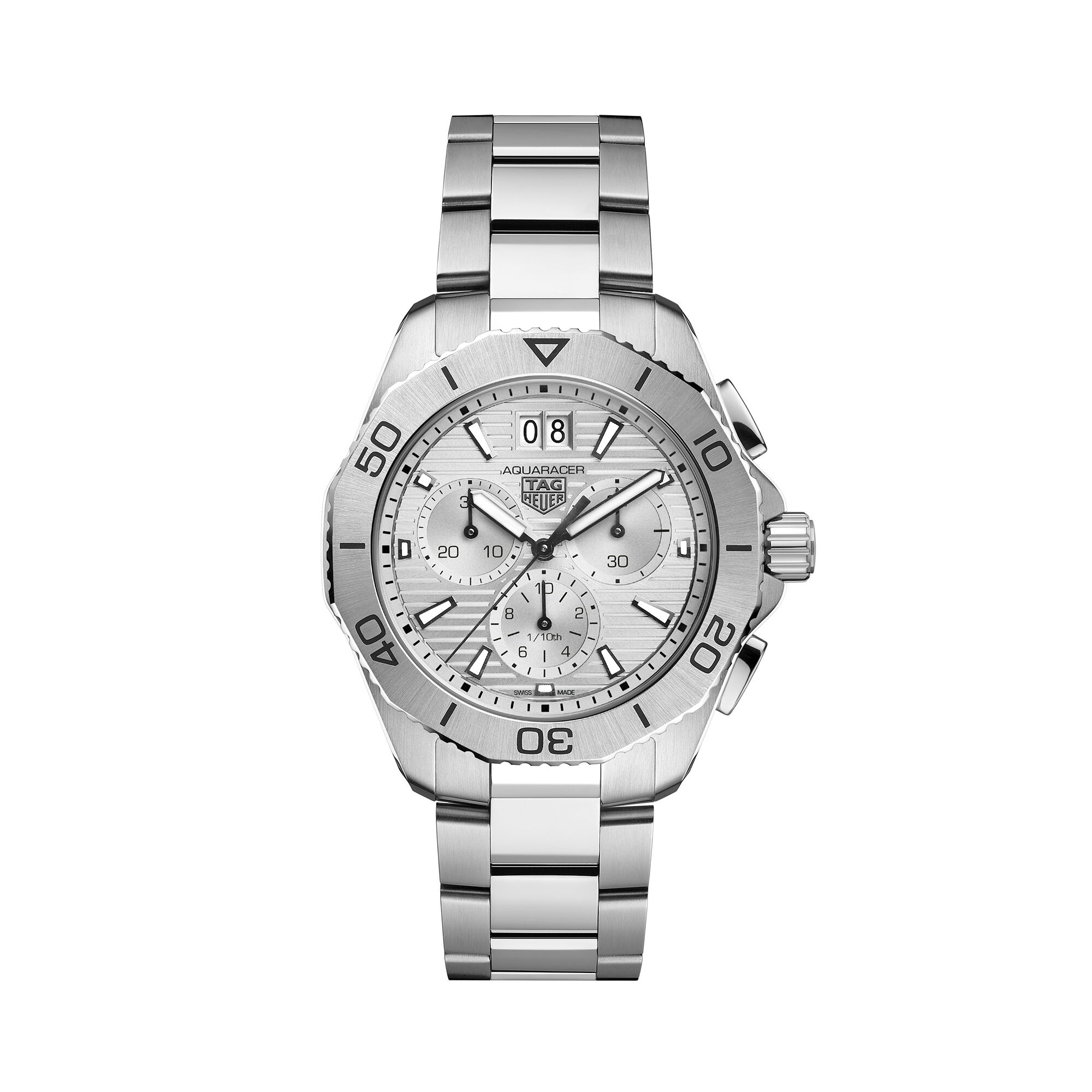 TAG Heuer Aquaracer Professional 200 Date Silver Dial, 40mm