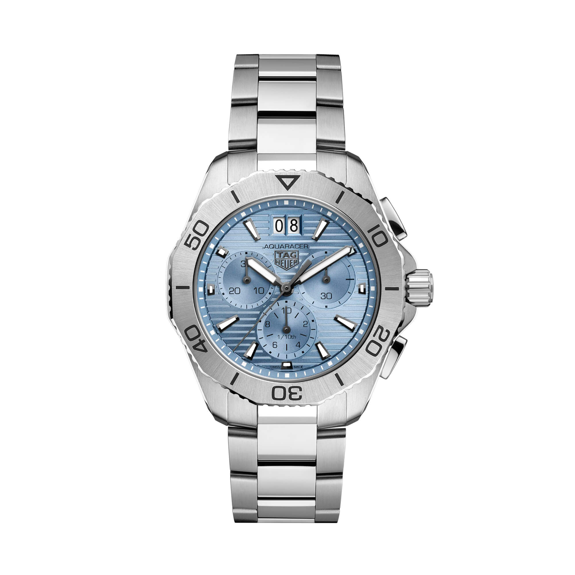 TAG Heuer Aquaracer Professional 200 Date Watch Blue Dial Steel Bracelet, 40mm