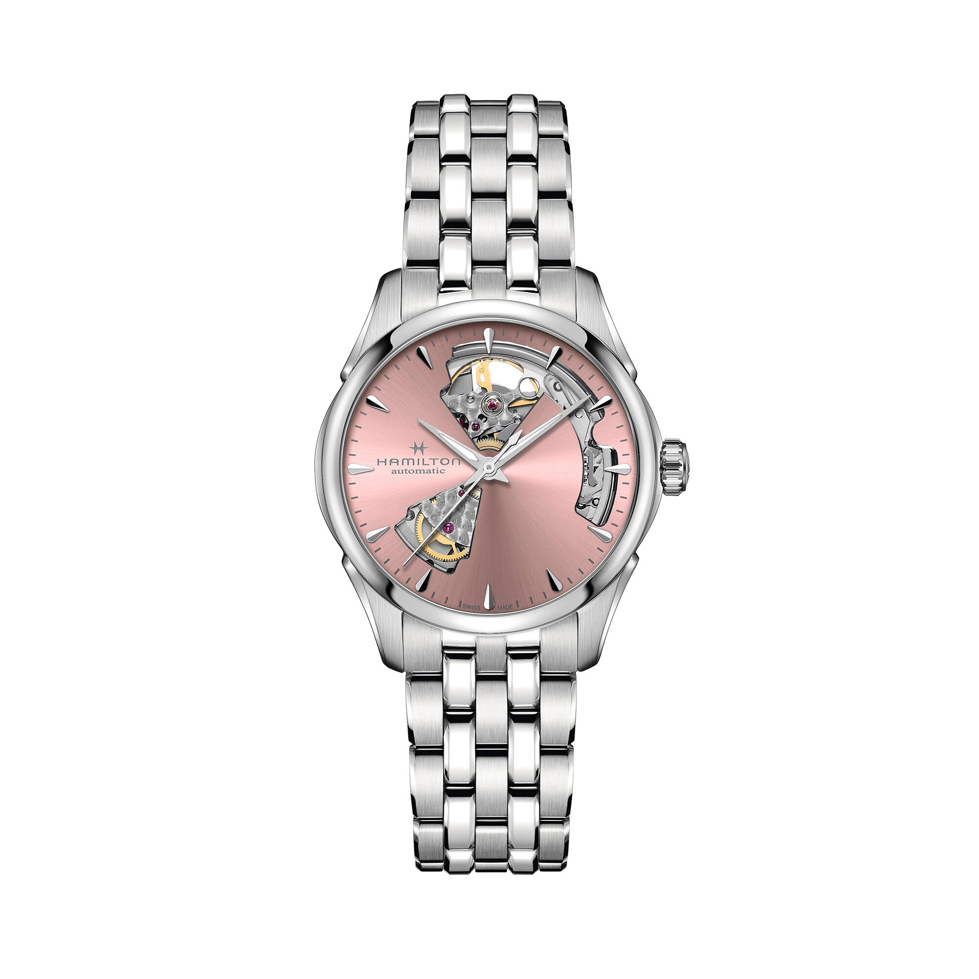 Hamilton Kjazzmaster Open Heart Lady Auto Black Dial Watch, 36mm