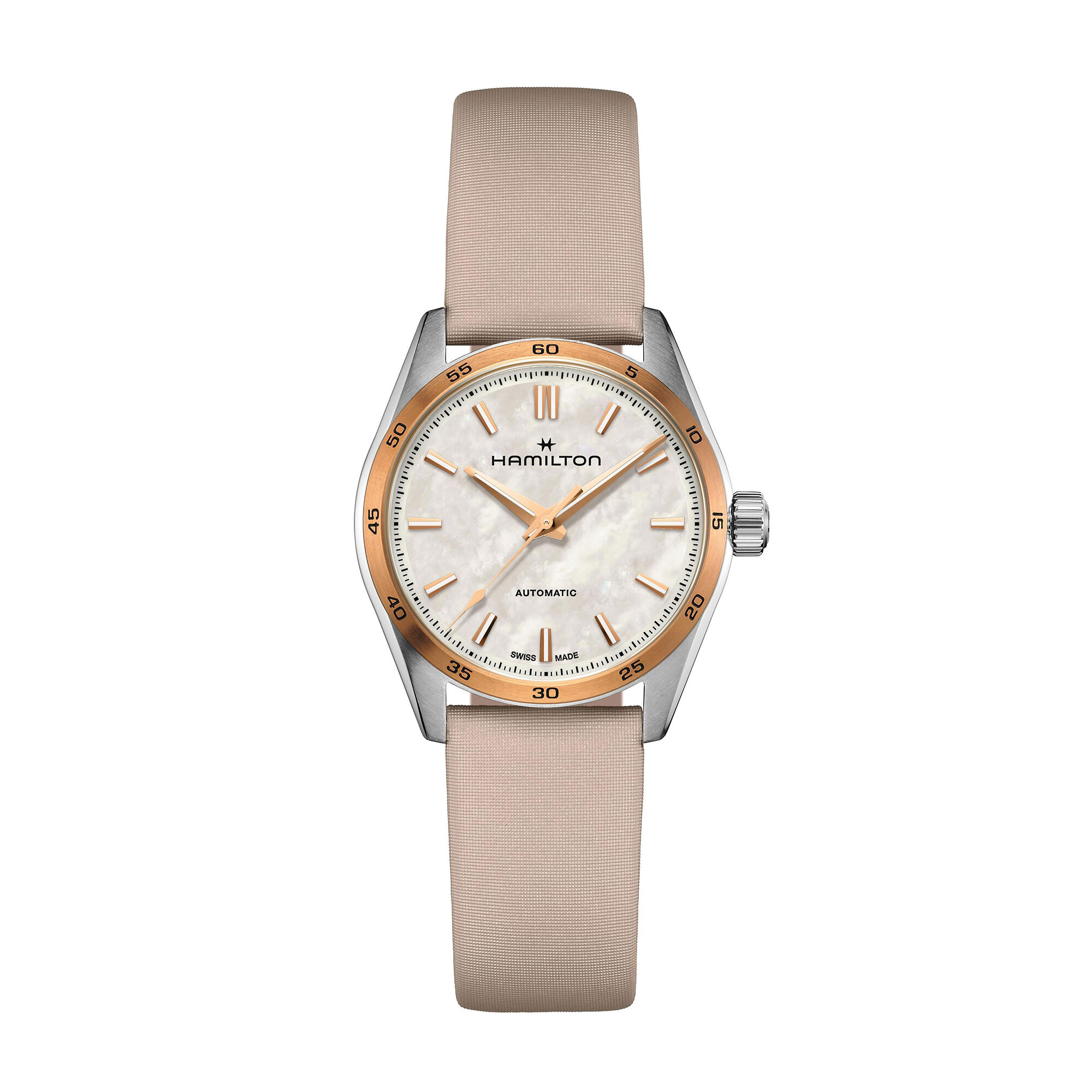 Hamilton Jazzmaster Performer Auto Mother Of Pearl Dial Watch, 34mm