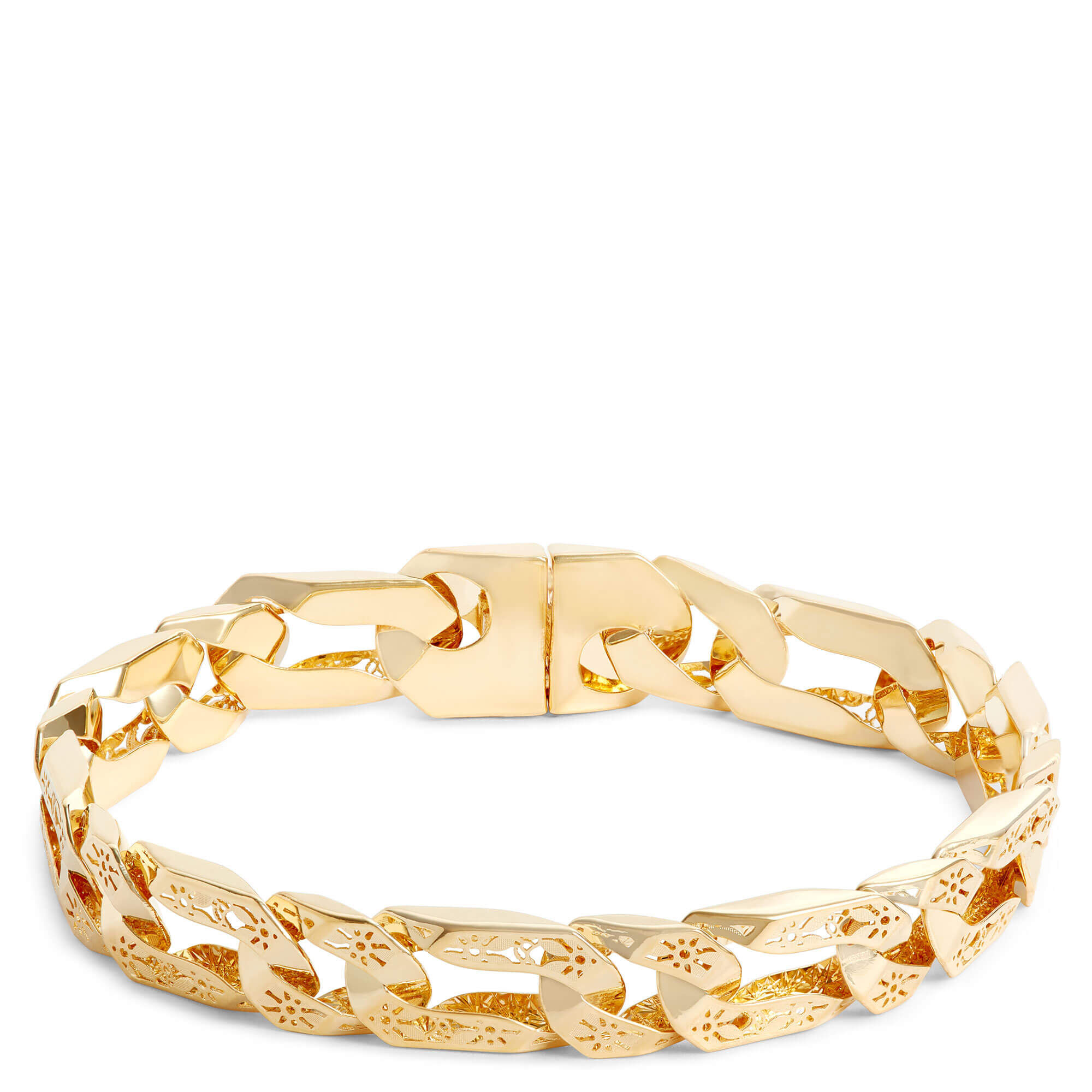 7.5-Inch Toscano Ricami Bracelet, 14K Yellow Gold