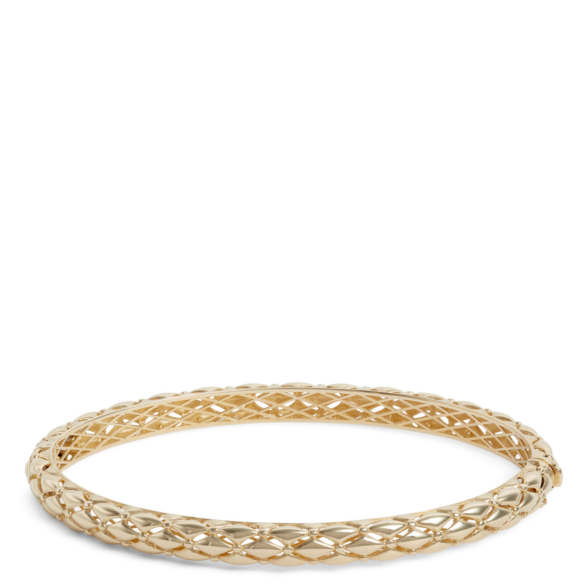 Toscano Polished Bangle Bracelet, 14K Yellow Gold