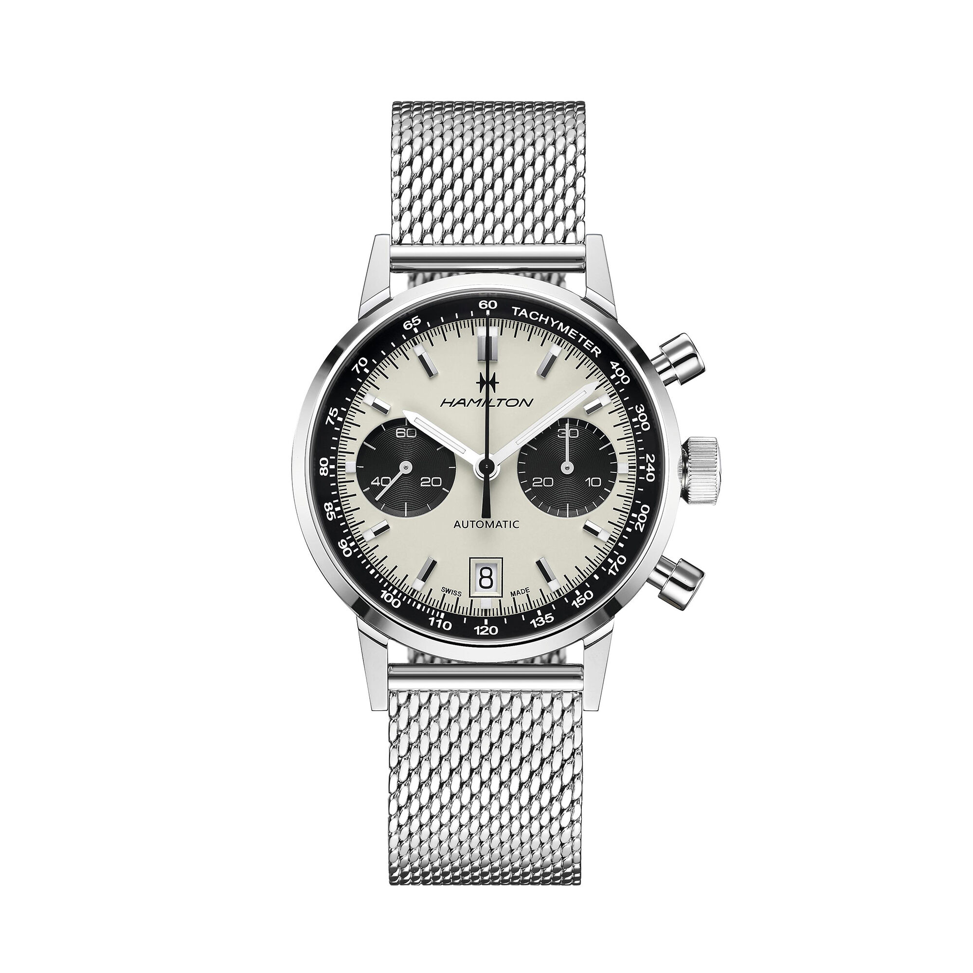Hamilton American Classic Intra-Matic Auto Chrono White Dial Watch, 40mm