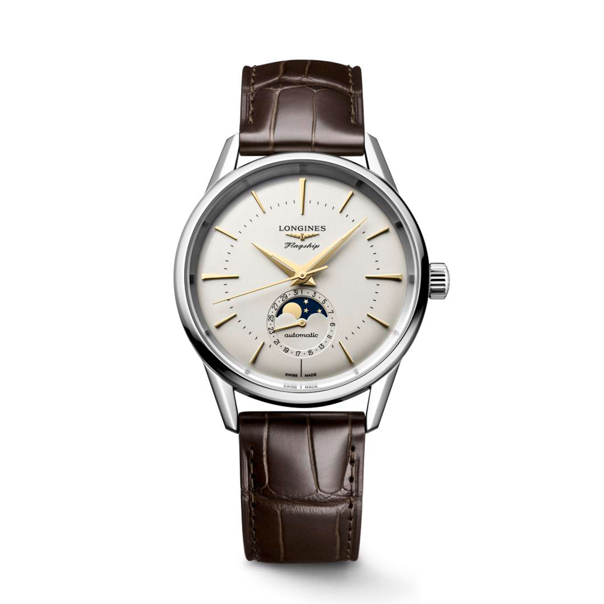 Longines Flagship Heritage Watch Silver Dial, 38.50mm