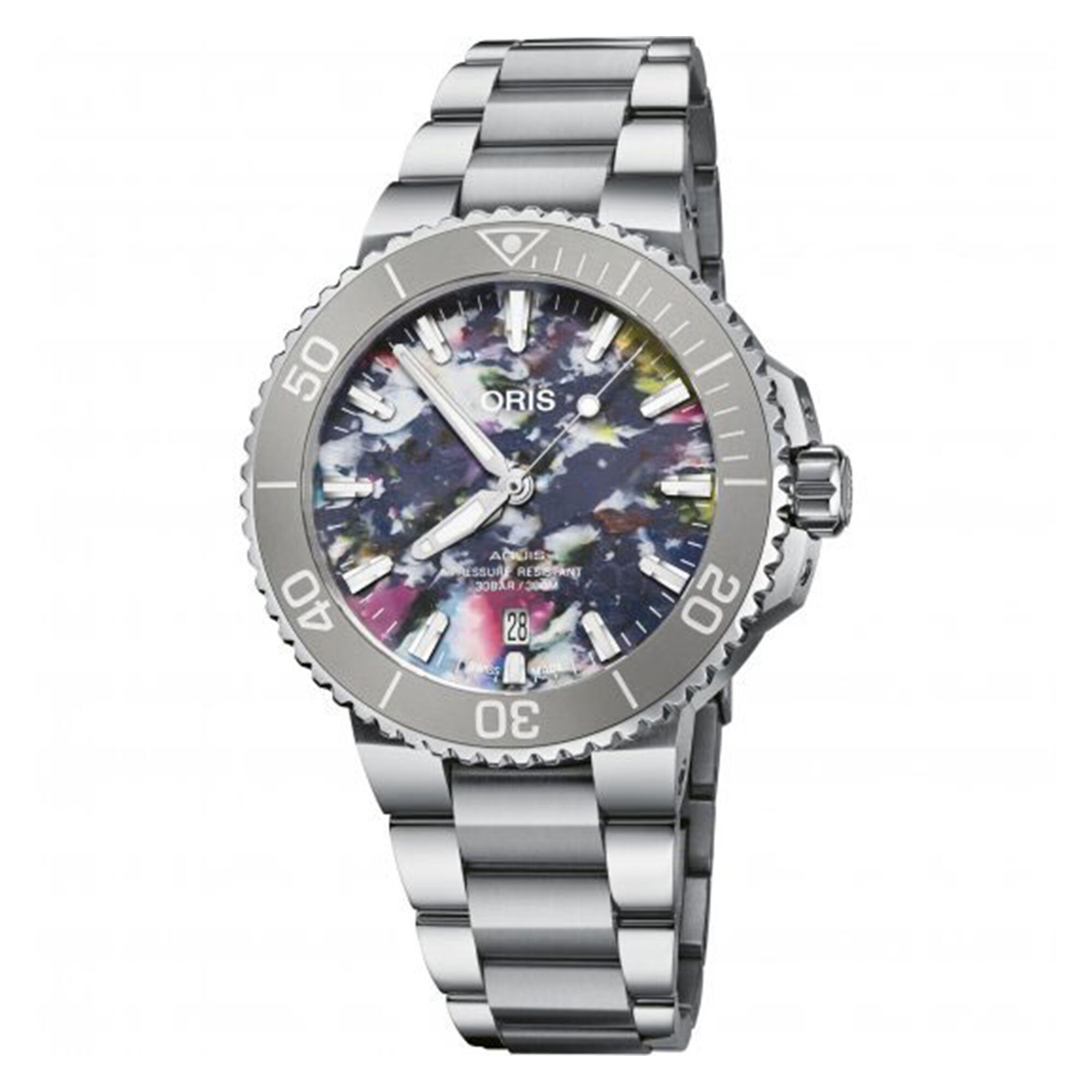 Oris Aquis Date Watch Multicolored Dial, 41.5mm