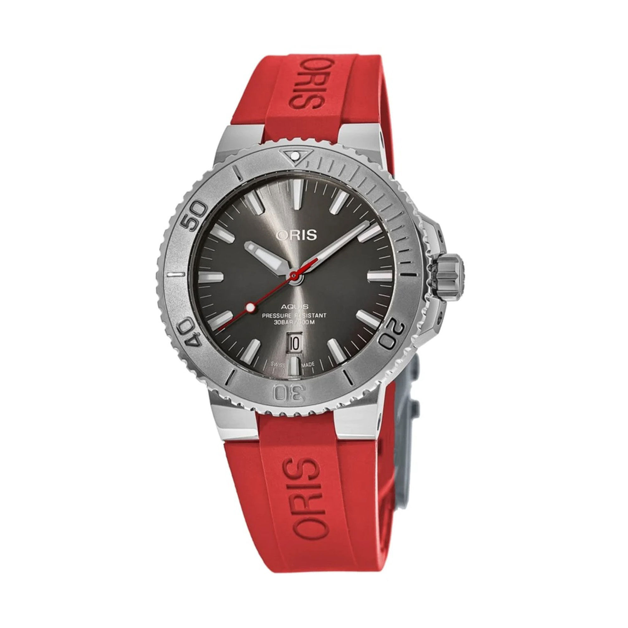 Oris Aquis Date Relief Grey Dial Watch, 43.50