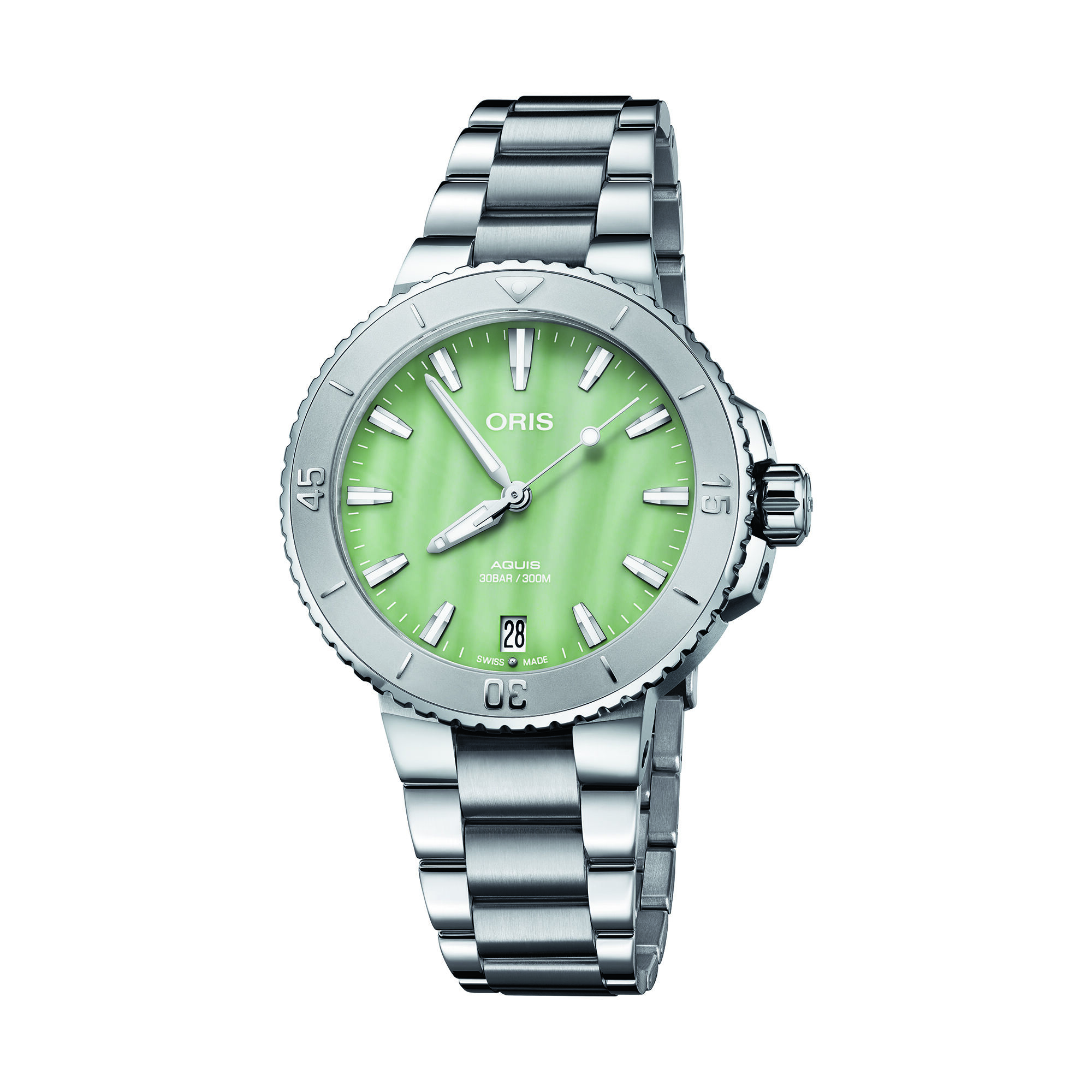 Oris Aquis Date Watch Green Dial, 36.5mm