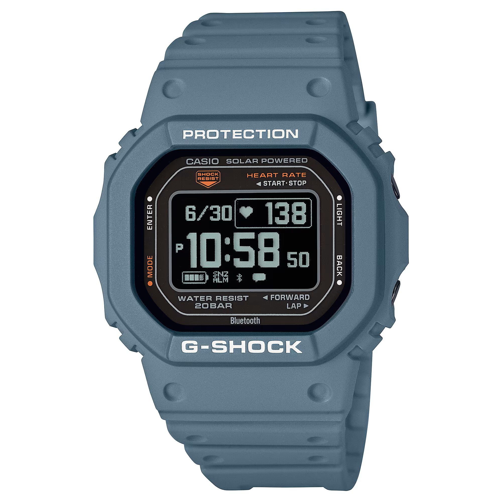 G-Shock DWH5600-2 Connect GryBlu 200M Black Dial, 44.5mm