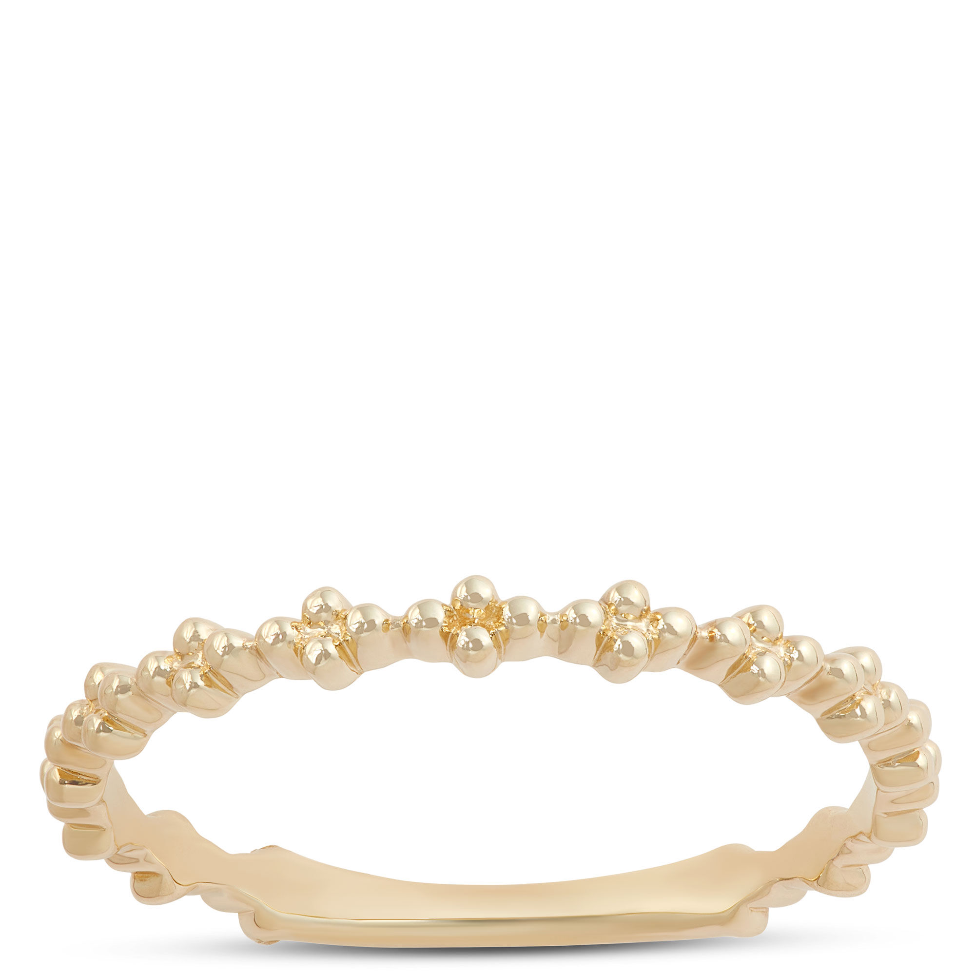 Beaded Anniversary Band, 14K Yellow Gold
