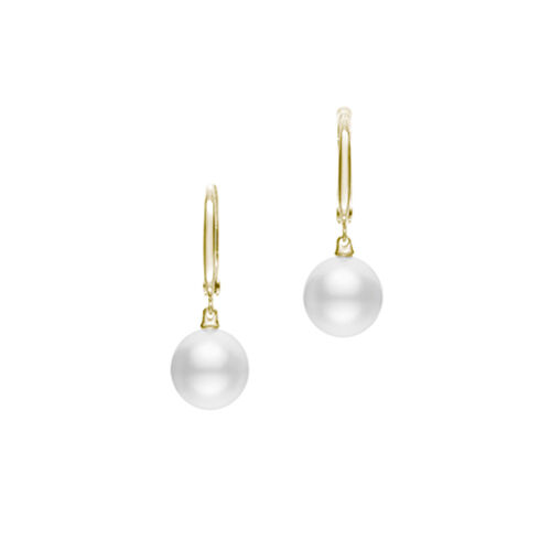 Mikimoto South Sea Cultured Pearl Earrings in 18K Yellow Gold