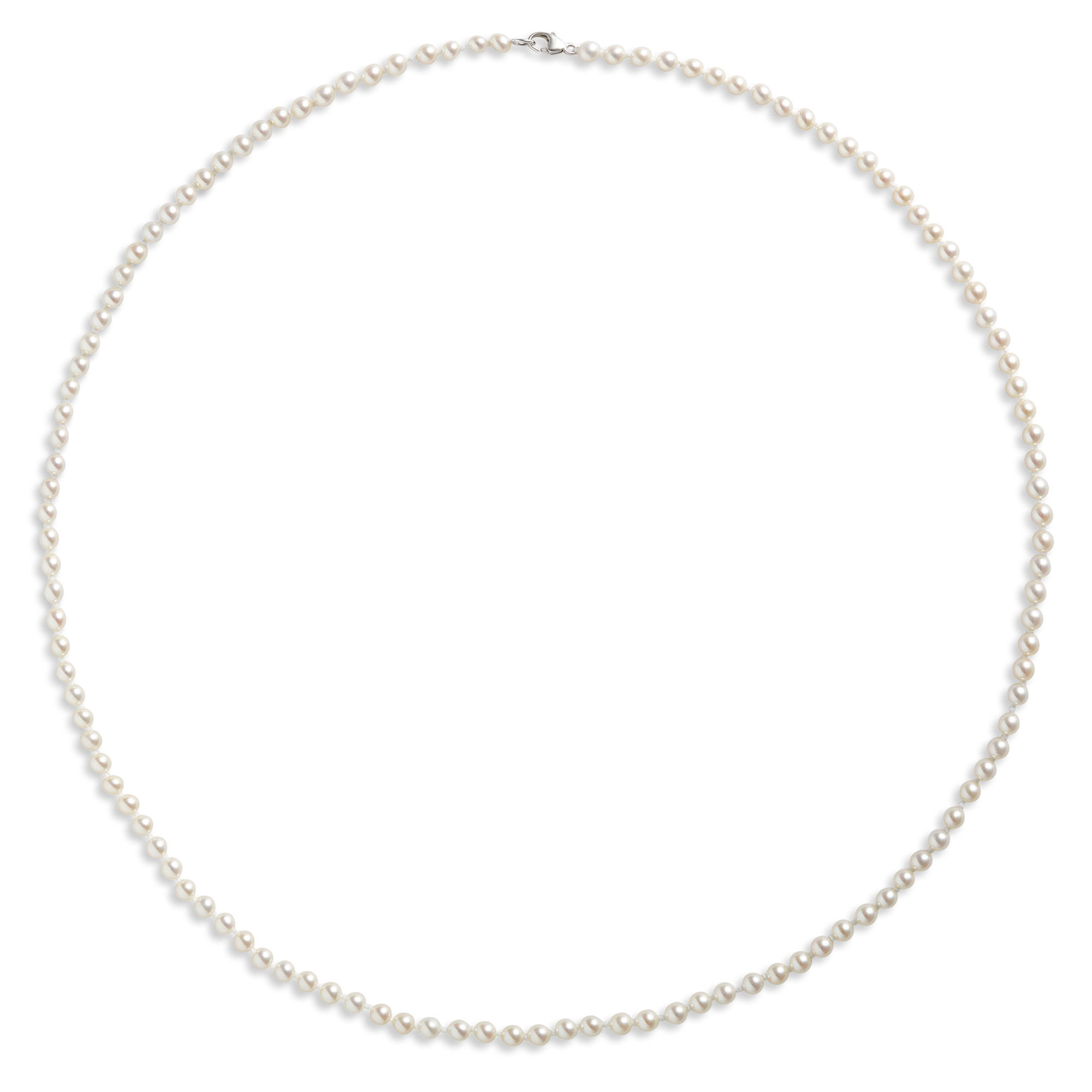 17-inch Cultured Pearl Strand, Sterling Silver