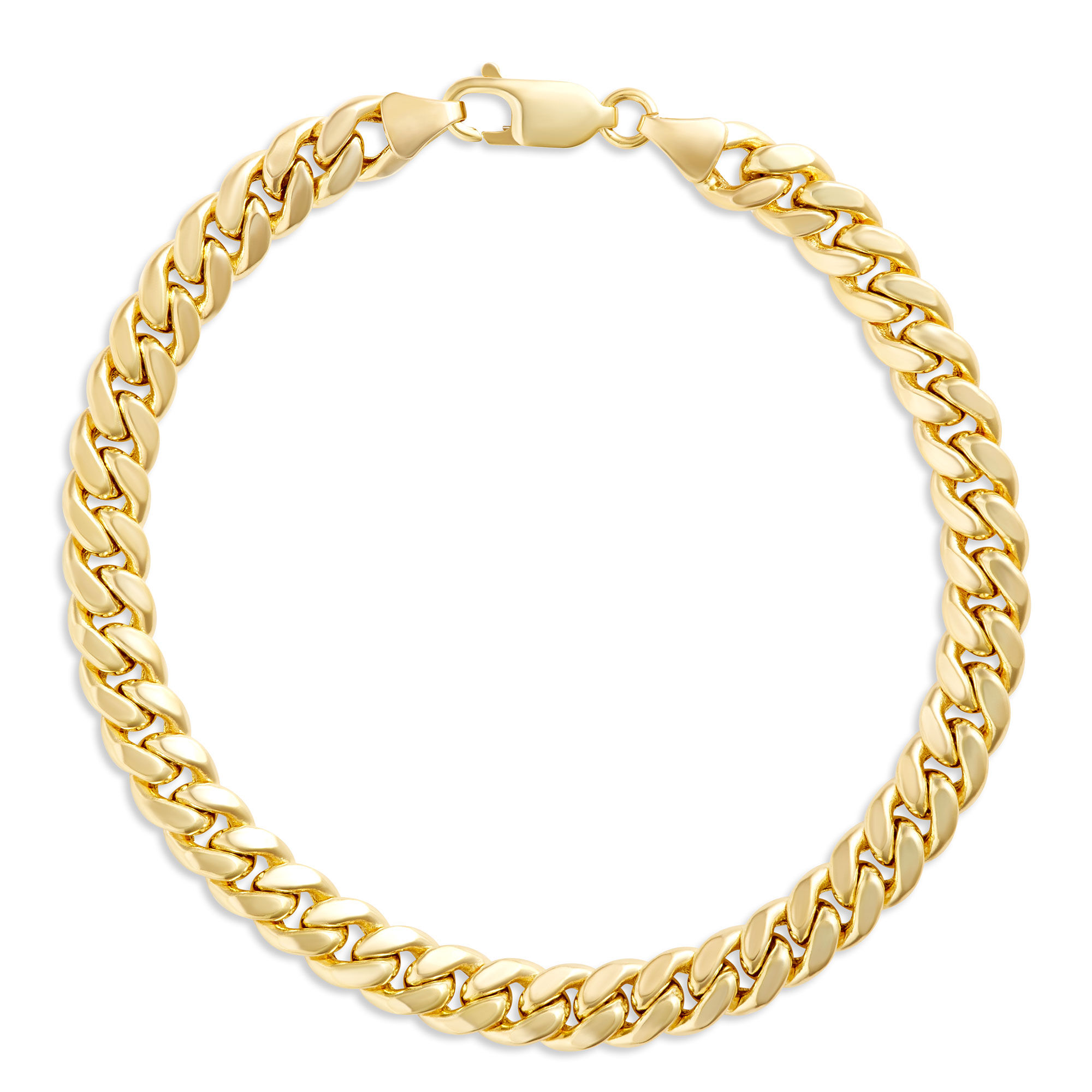 Toscano 8.5-Inch Cuban Link Bracelet, 14K Yellow Gold