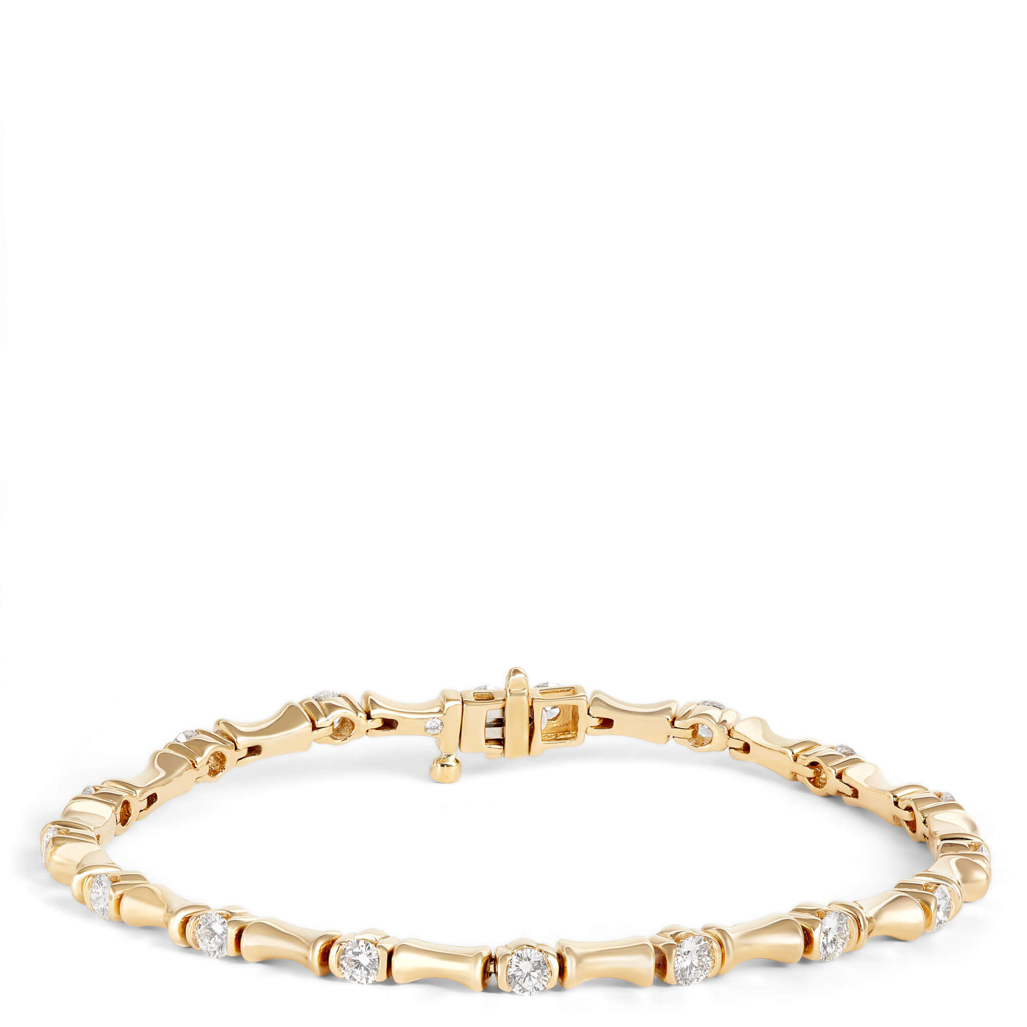Ben Bridge Signature Diamond Bracelet, 18K Yellow Gold