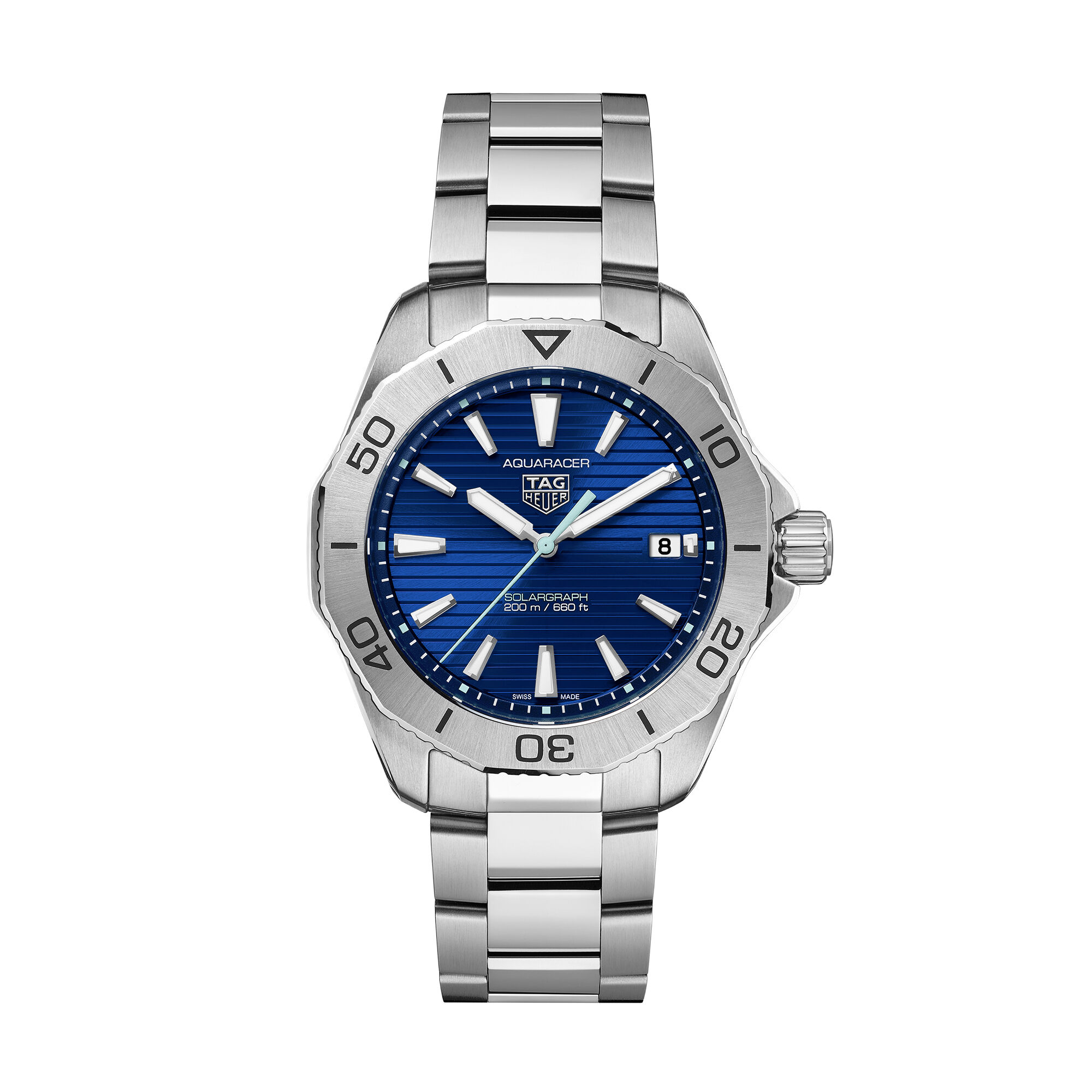 Tag Heuer Aquaracer Professional 200 Solargraph Watch Blue Dial, 40MM
