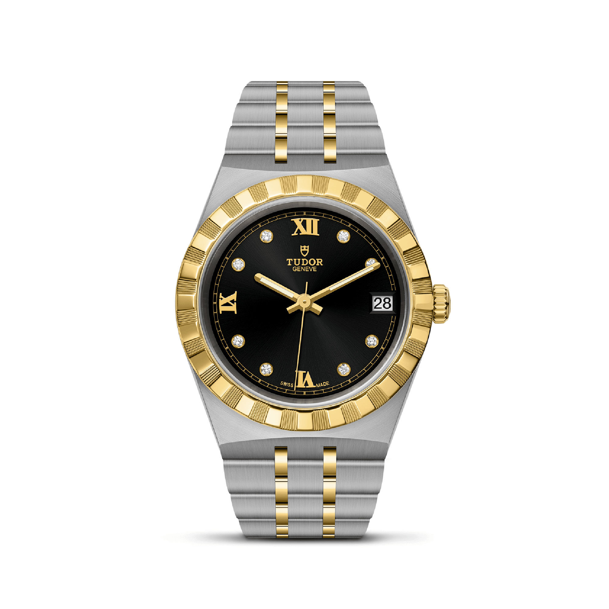TUDOR Royal Watch Black Diamond Set Dial, 34mm