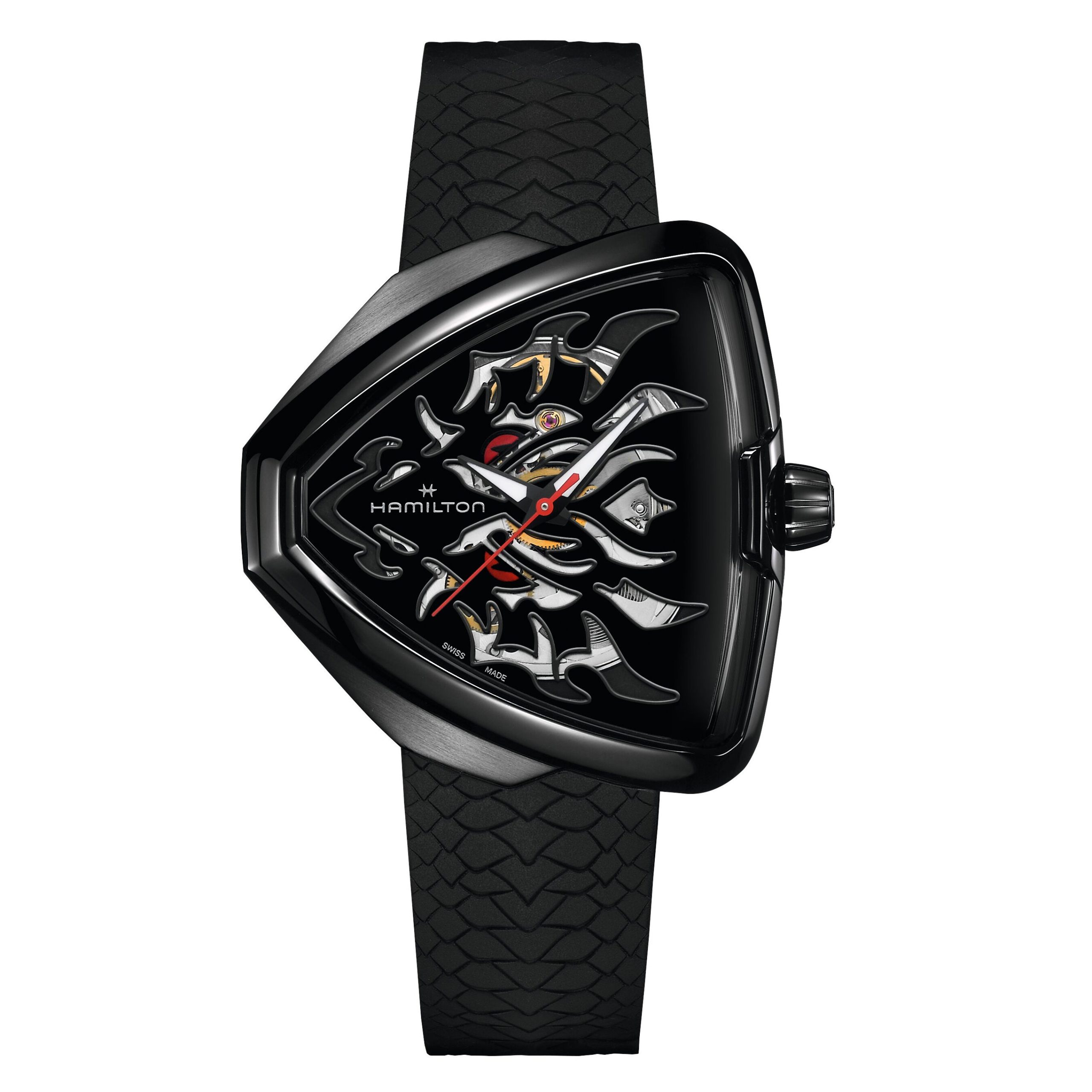Hamilton Ventura Elvis80 Skeleton Auto Watch Black Dial, 42mm
