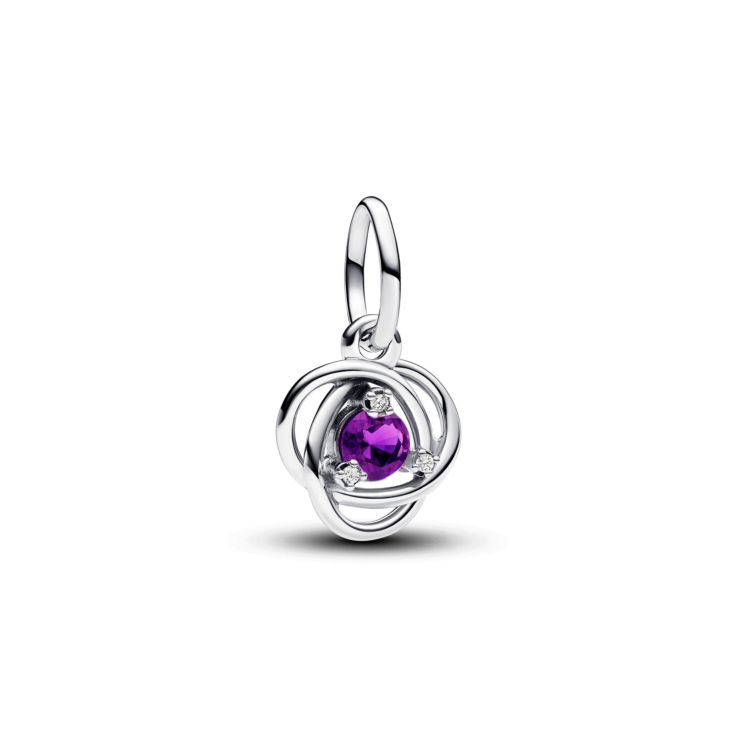 Pandora Purple Eternity Circle Dangle Charm