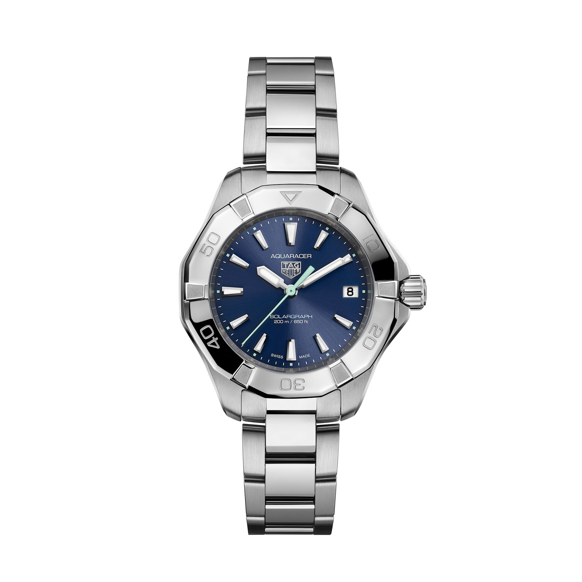TAG Heuer Aquaracer Professional 200 Solargraph Blue Dial, 34mm