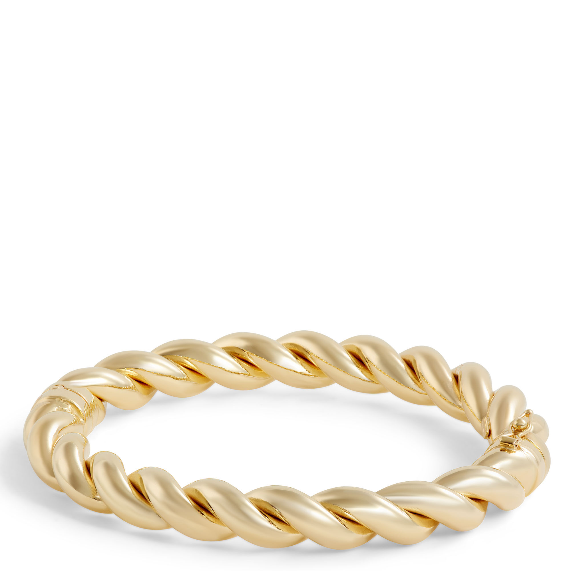 Toscano 9mm Twisted Bangle Bracelet, 14K Yellow Gold