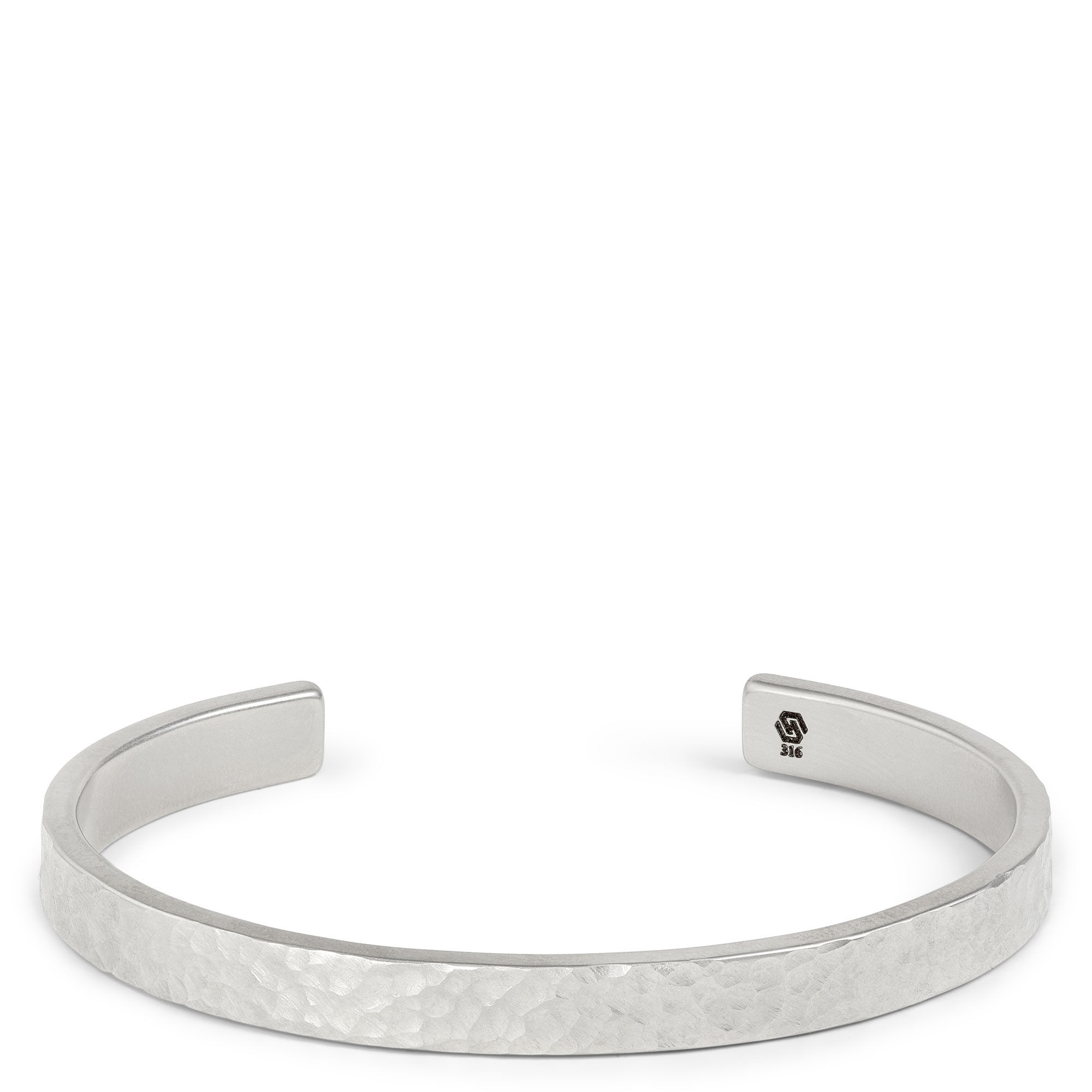 Foiled Stainless-Steel Men’s Cuff, 6mm