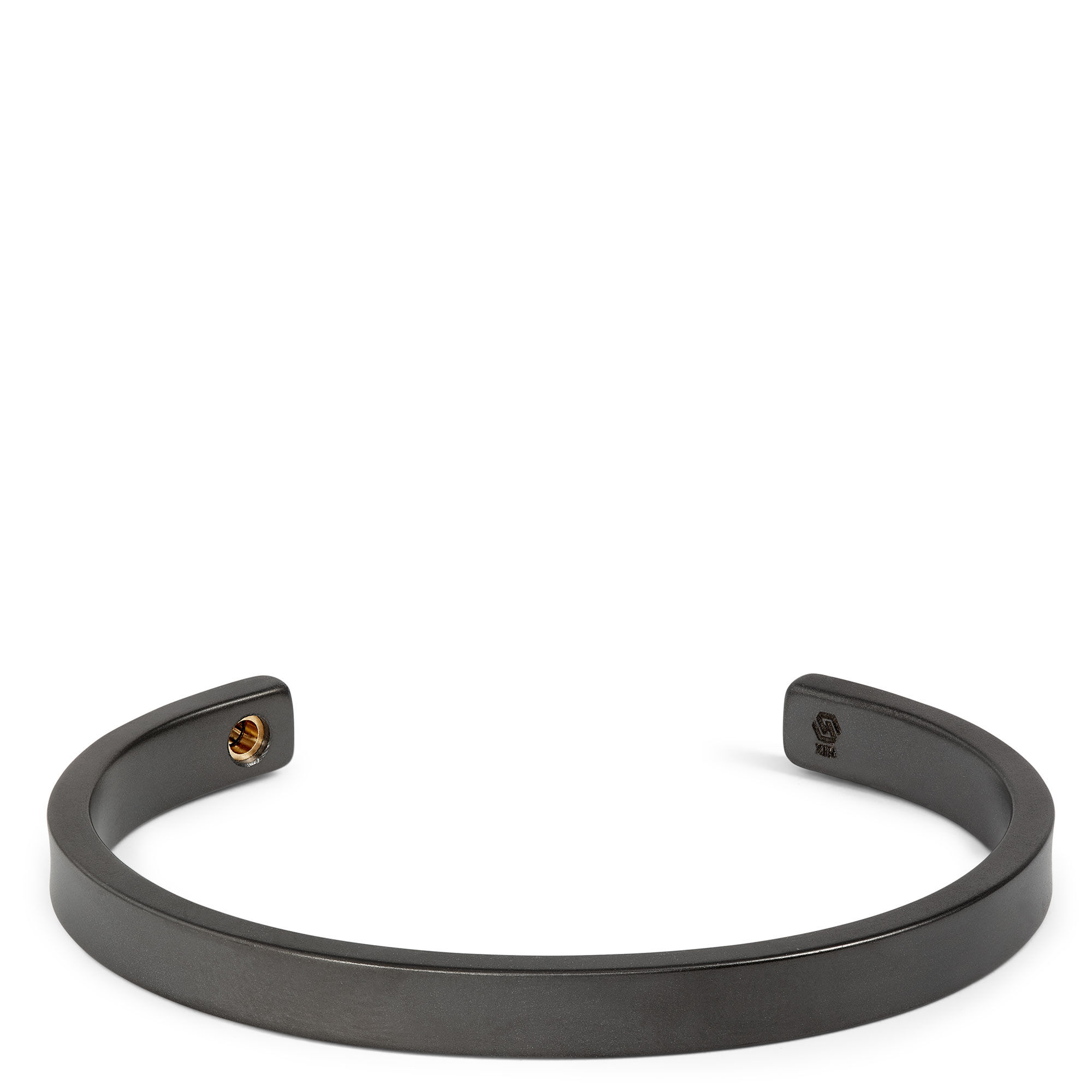 Dark Foiled Stainless-Steel Men’s Cuff, 6mm