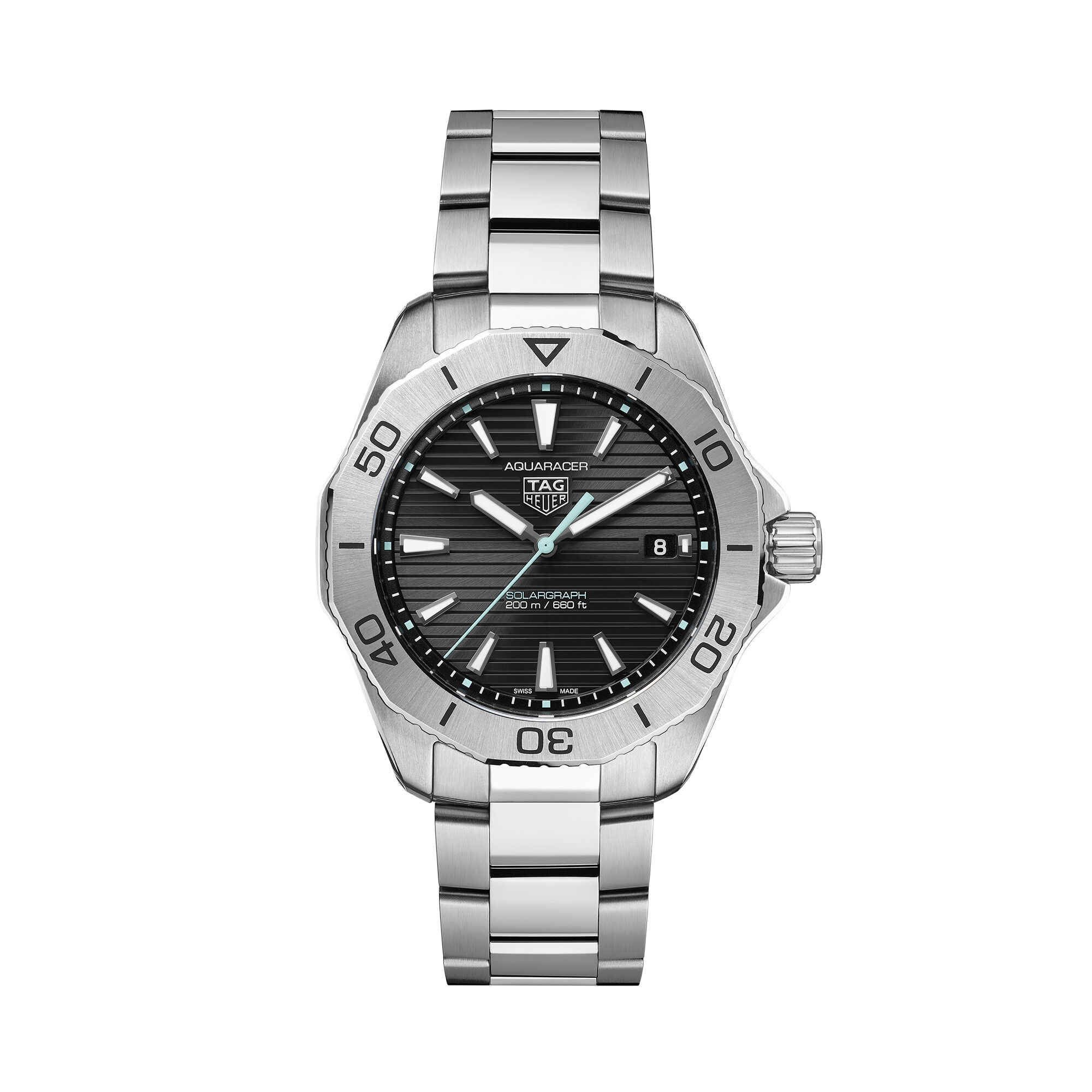 TAG Heuer Aquaracer Professional 200 Solargraph Black Dial, 40mm