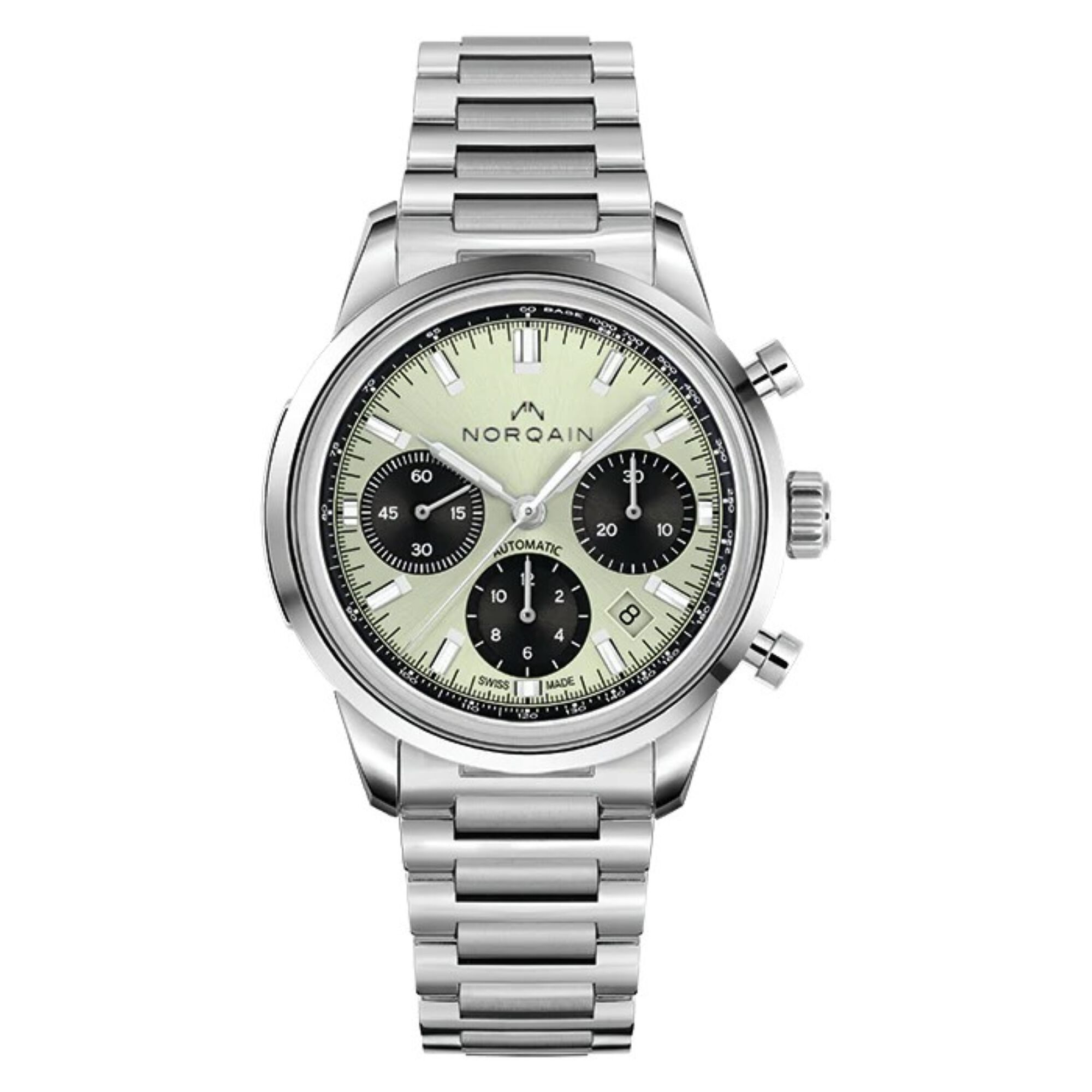 Norqain Freedom 60 Chrono Pistachio Green Dial Watch, 40mm