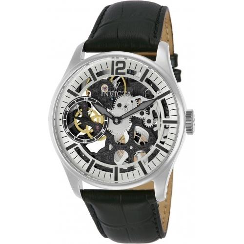 Invicta Men's 12403 Mechanical Multi-Function Black Leather Watch