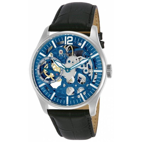 Invicta Men's 12404 Vintage Mechanical Multi-Function Black Leather Watch