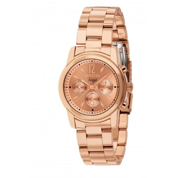 Invicta Women's 12509 Angel Chronograph Rose-Tone Stainless Steel Watch