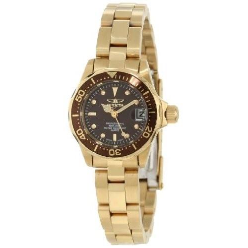 Invicta Women's 12524 Pro Diver Gold-Tone Stainless Steel Watch
