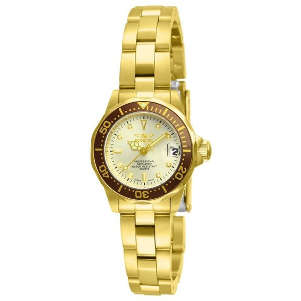 Invicta Women's 12527 Pro Diver Gold-Tone Stainless Steel Watch