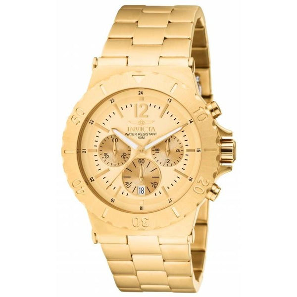 Invicta Men's 1266 Specialty Chronograph Gold-tone Stainless Steel Watch