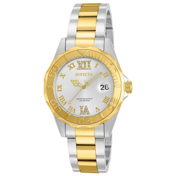 Invicta Women's 12852 Pro Diver Gold-Tone and Silver Stainless Steel Watch