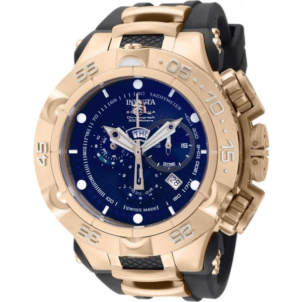 Invicta Men's 12883 Subaqua Noma V Automatic Chronograph Rose-Tone and Black Polyurethane and Stainless Steel Watch